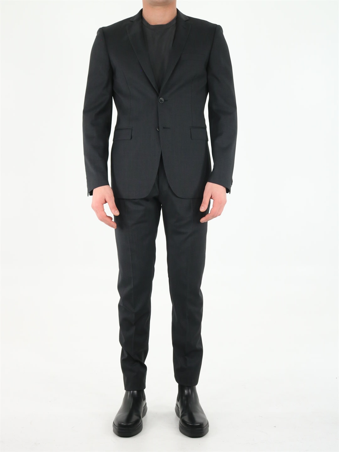 Tonello Black Wool Suit