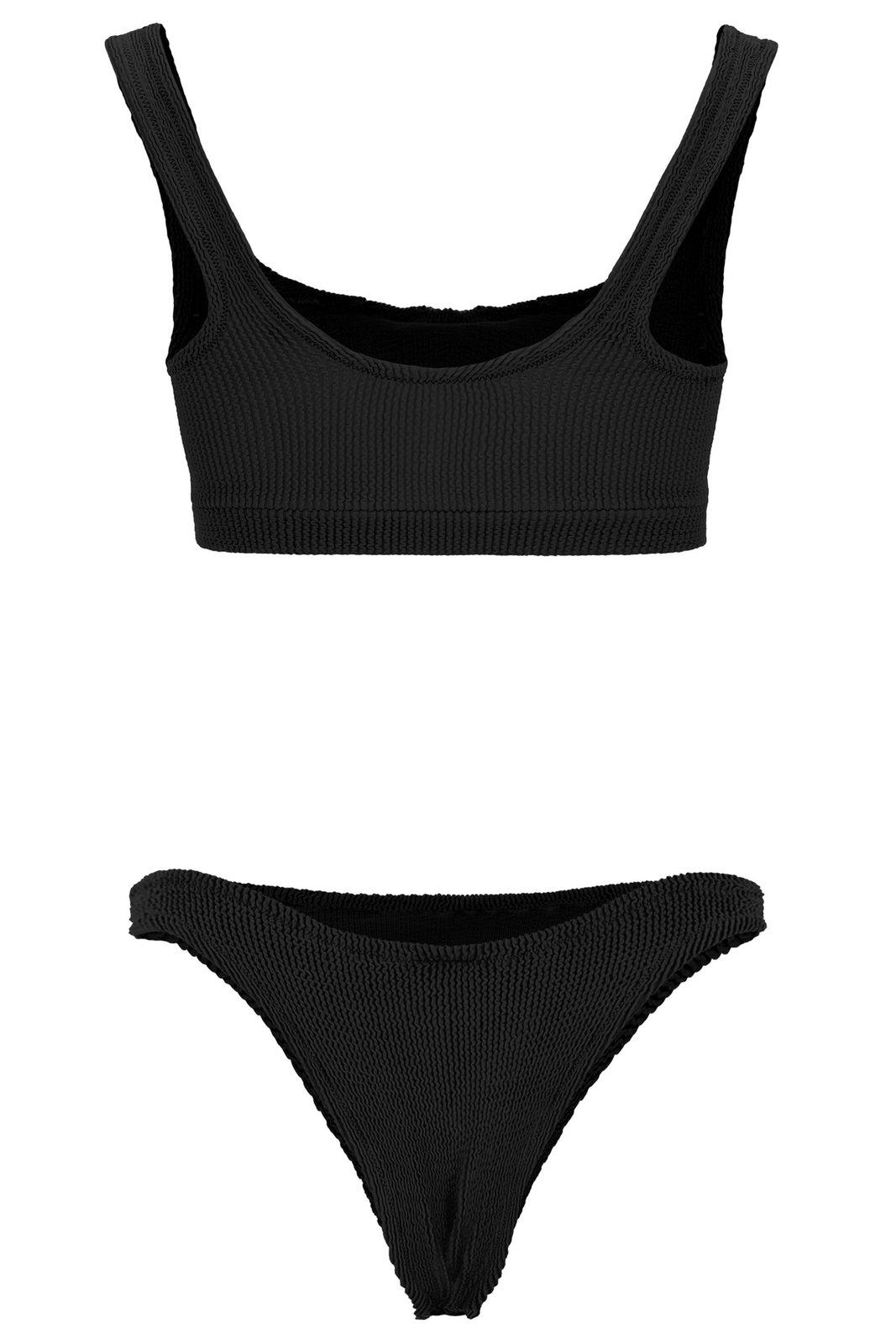 Shop Reina Olga Ginny Boobs Stretch Bikini Set In Black