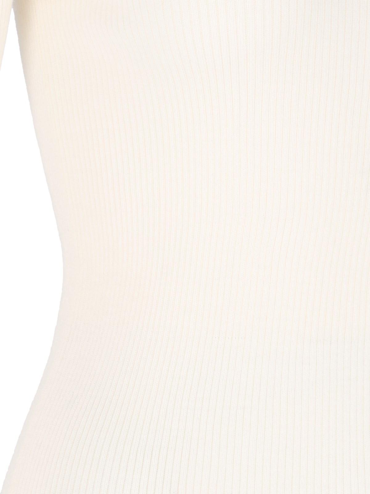 P.a.r.o.s.h . Turtleneck Knitted Jumper In Cream