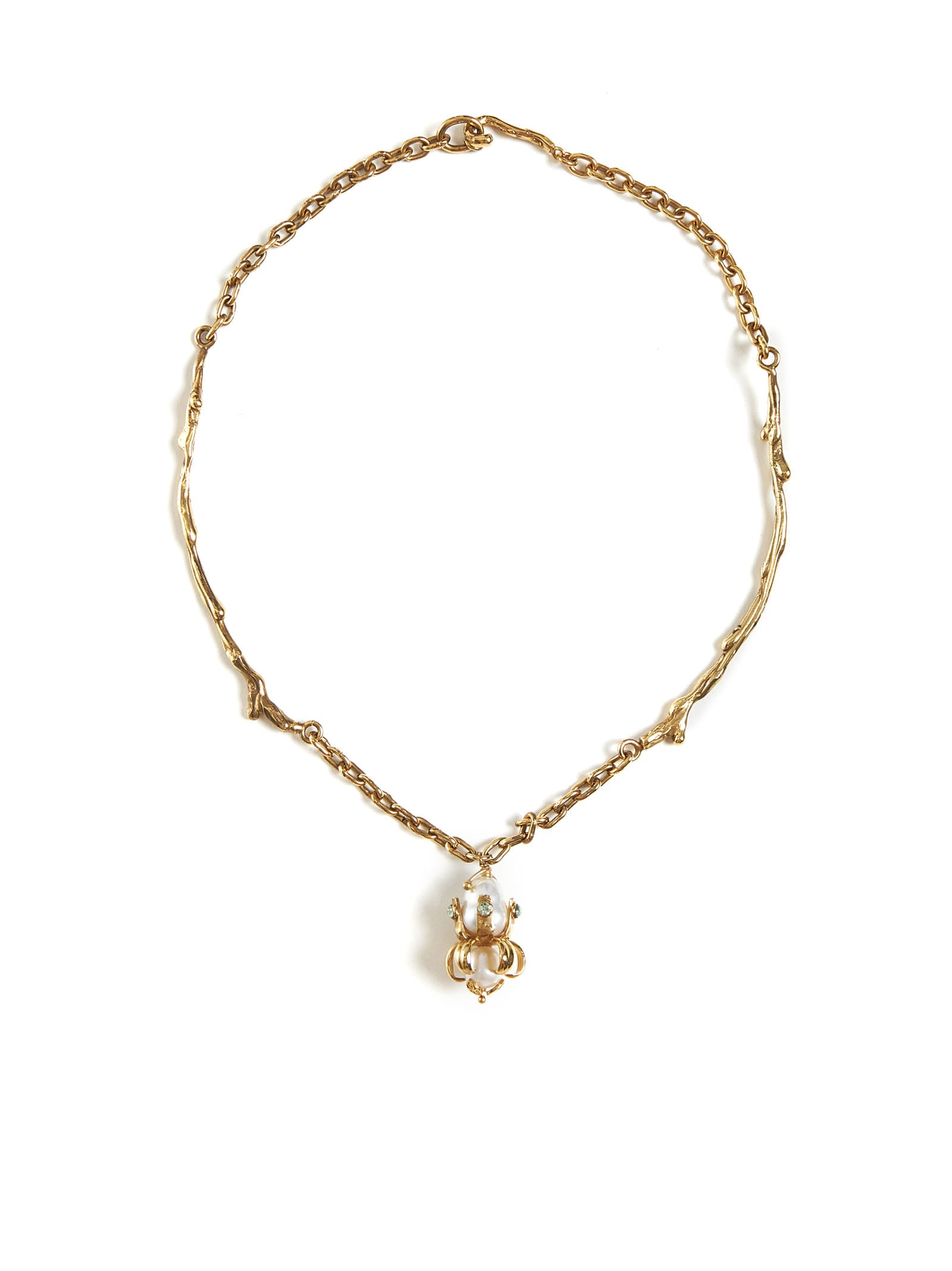 Shop Marni Necklace In Pearl