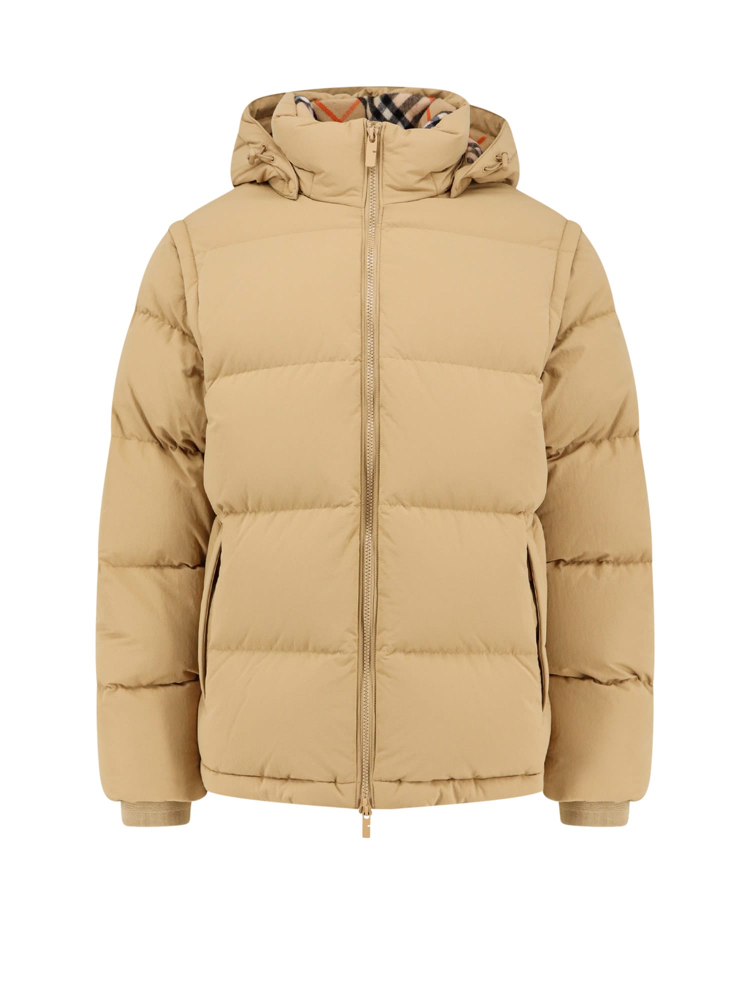 Shop Burberry Jacket In Beige