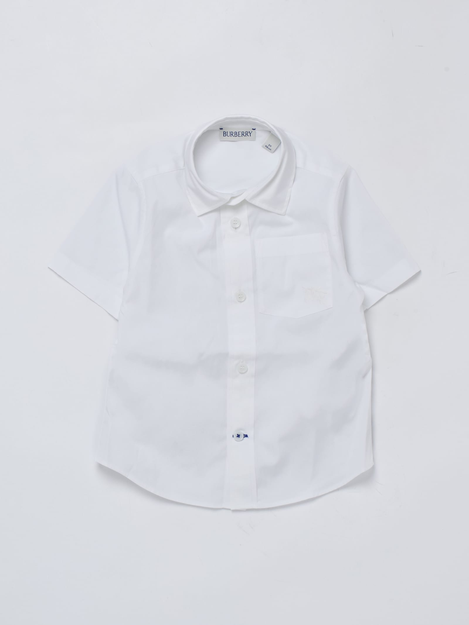 Burberry Kids' Owen Shirt Shirt In Bianco