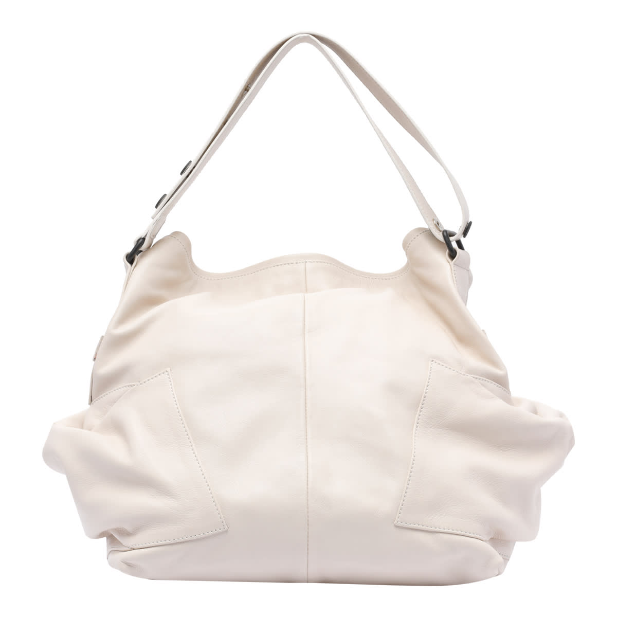 Vic Matie Top Handle Shoulder Bag In White
