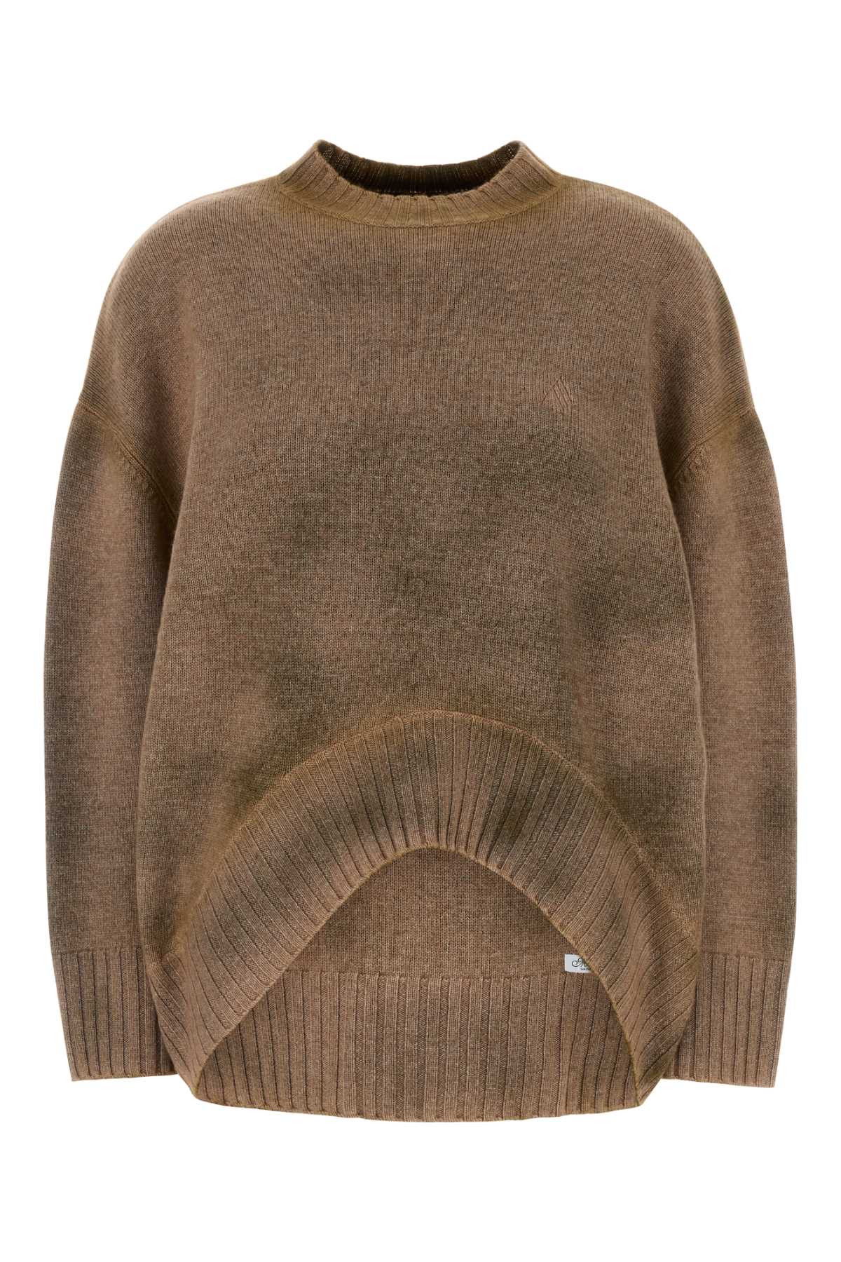 ATTICO BISCUIT WOOL BLEND SWEATER