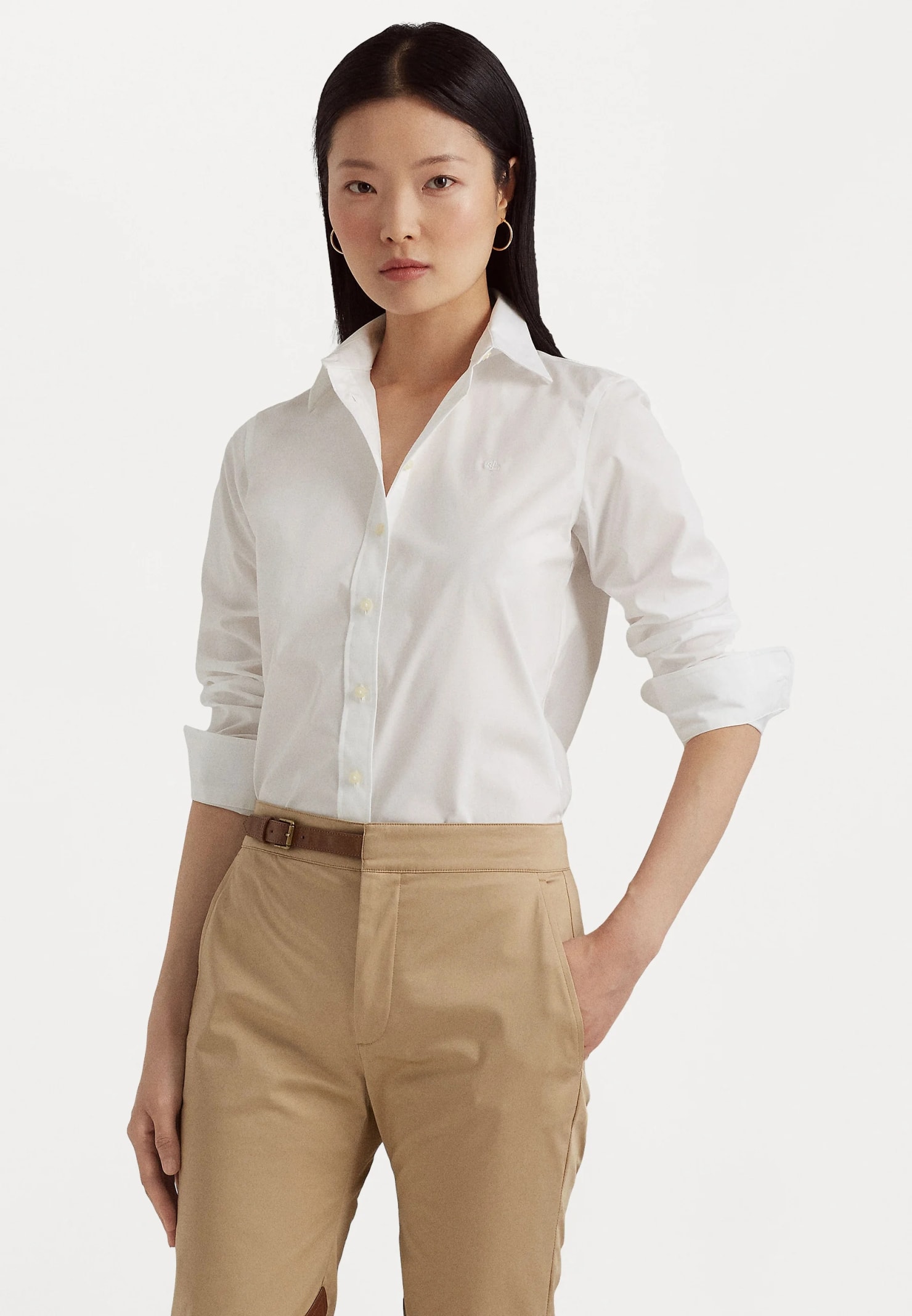 Shop Ralph Lauren Jamelko Long Sleeve Shirt In White