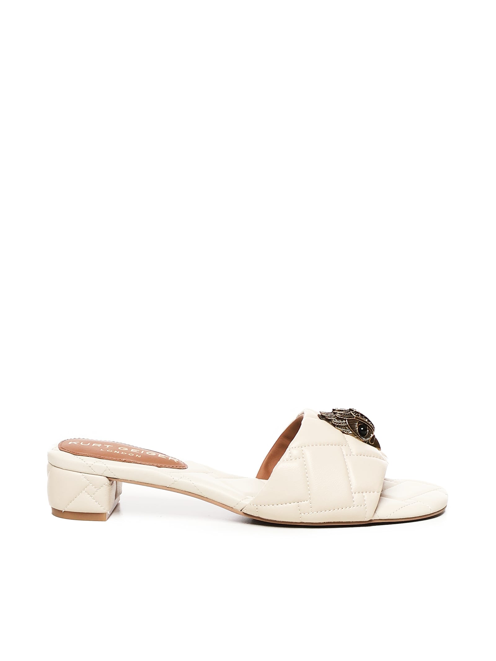 Shop Kurt Geiger Slippers In Quilted Leather Kensington