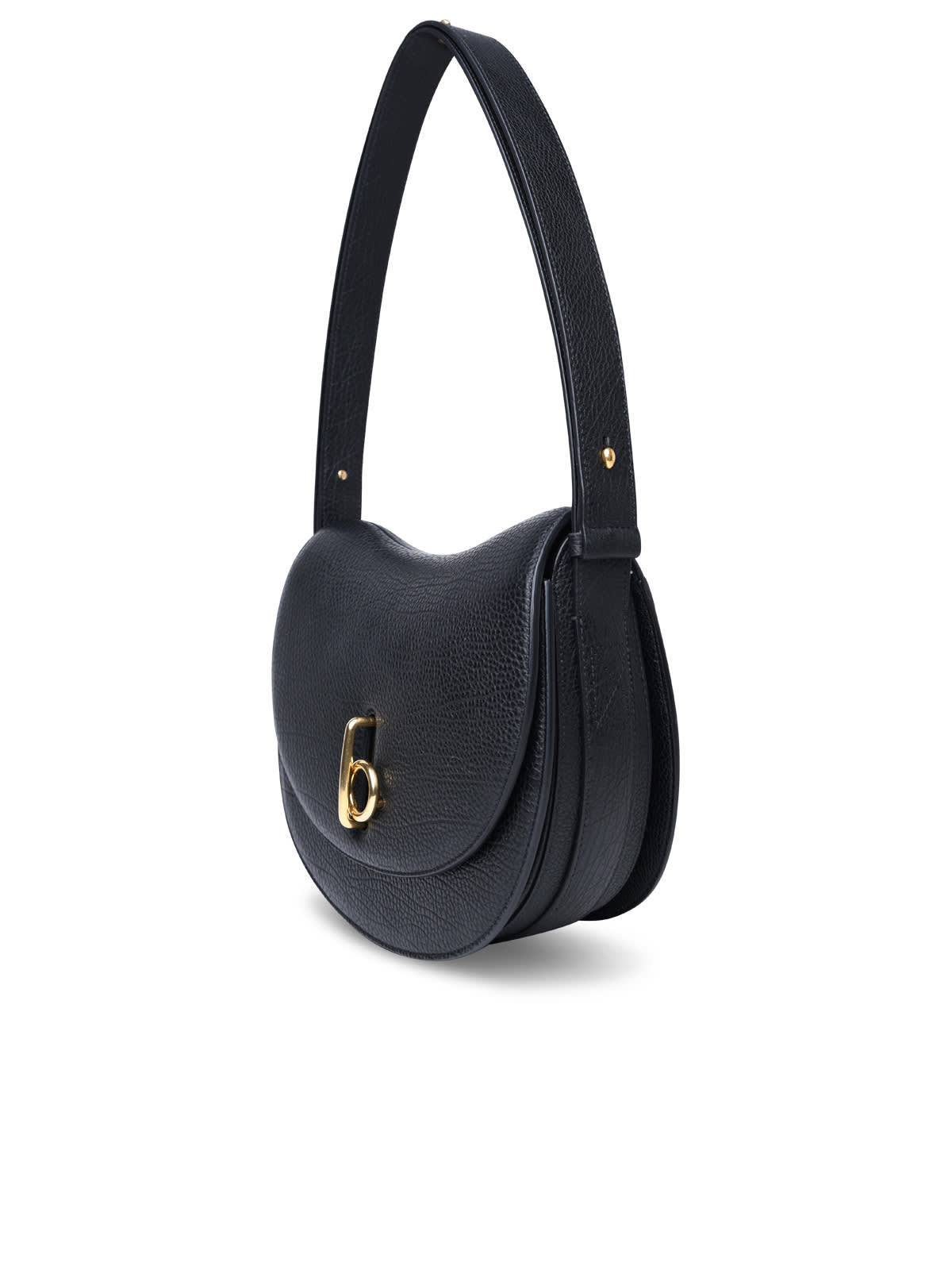 Shop Burberry Medium Rocking Horse Black Leather Bag