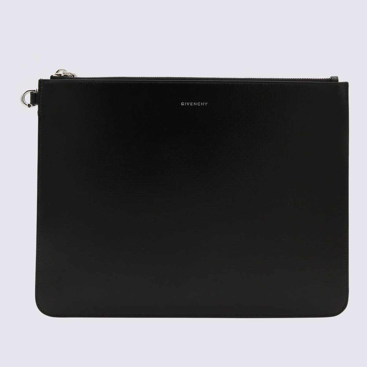 Shop Givenchy Black Leather Classic 4g Pouche