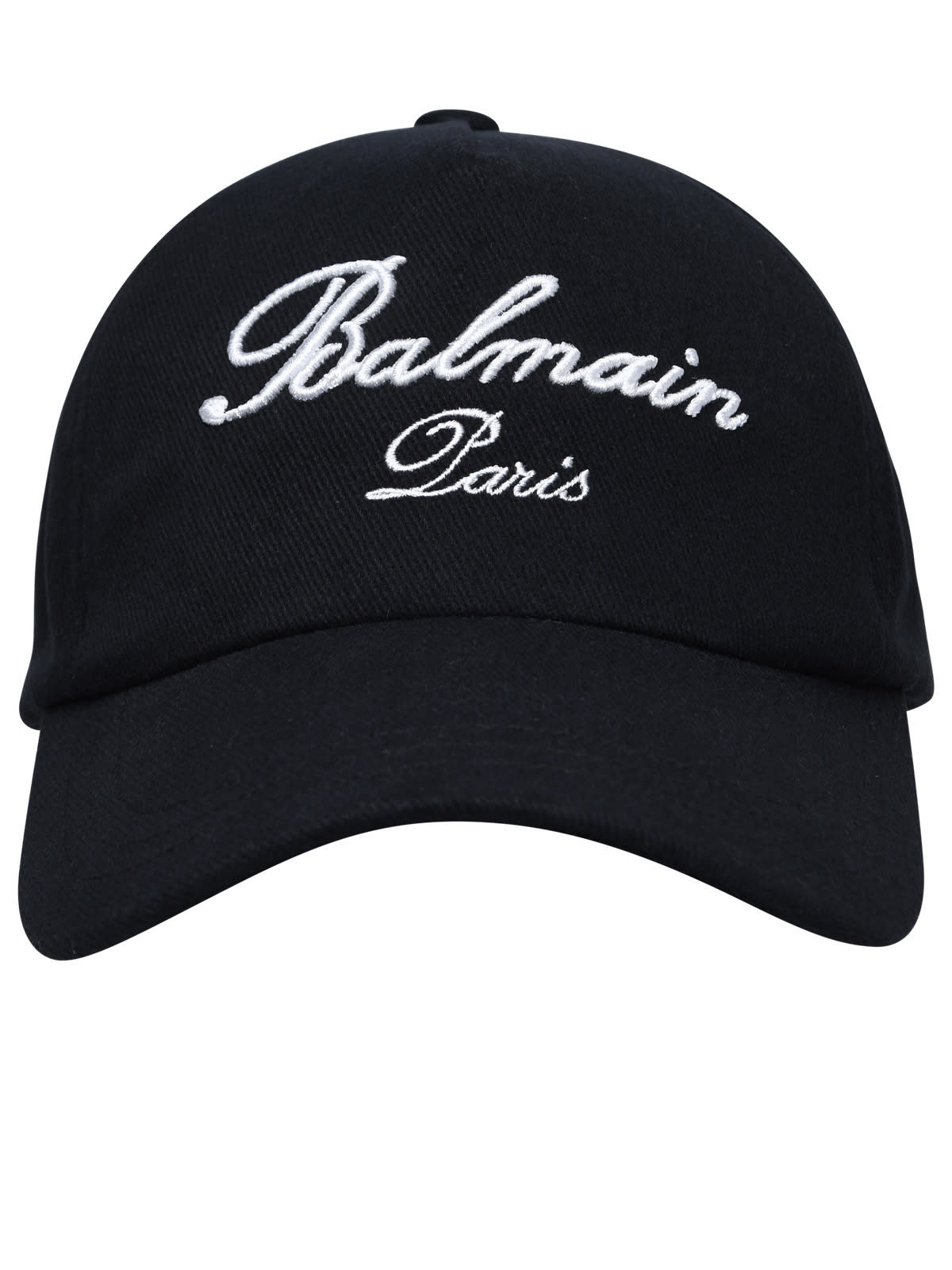 Balmain Embroidered Signature Cap In Black