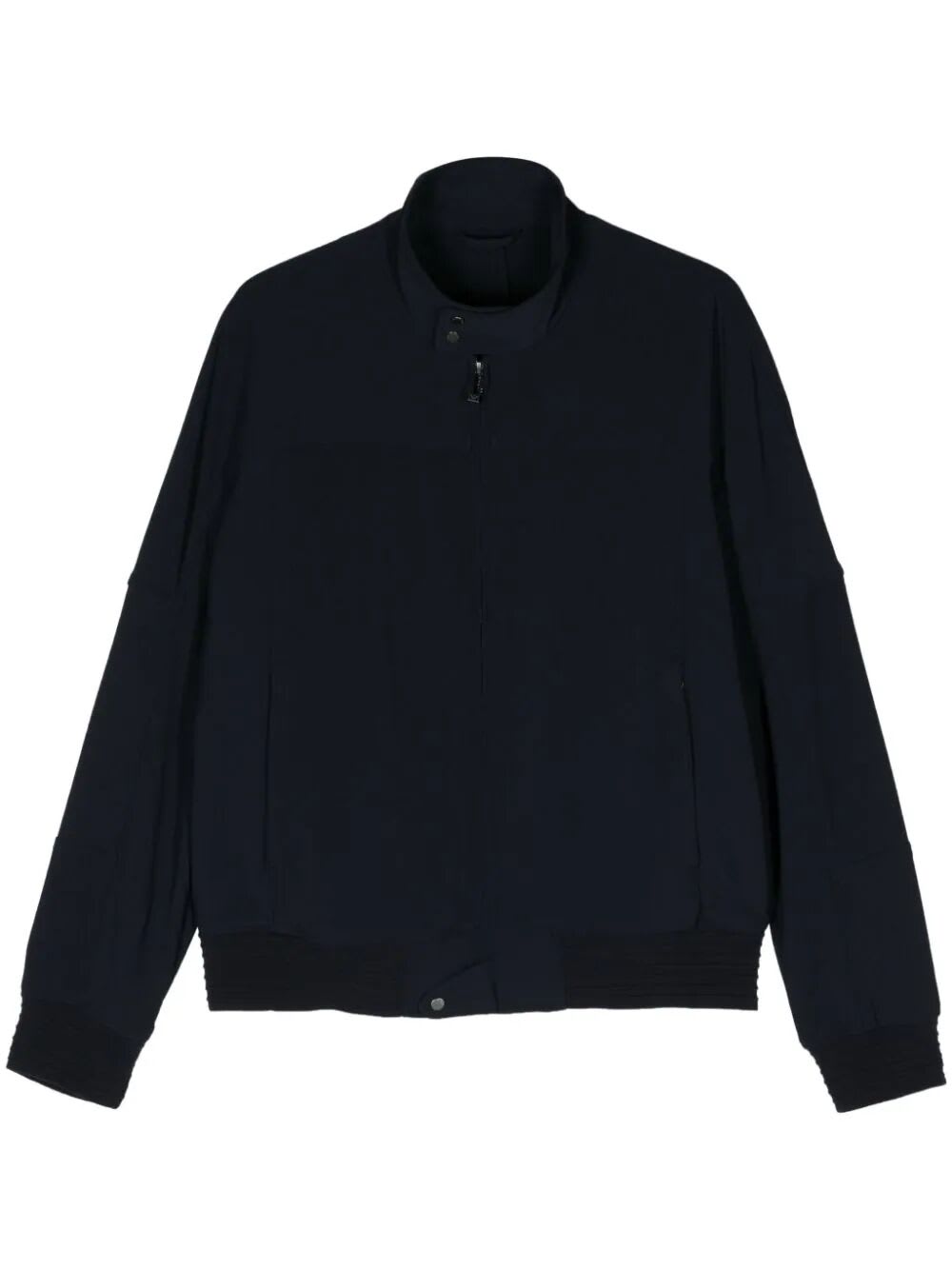 Shop Emporio Armani Blouson Jacket In Navy Blue
