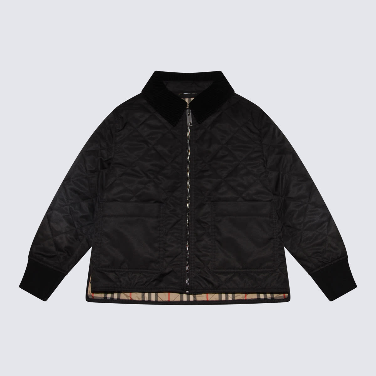 Burberry Black And Archive Beige Casual Jacket