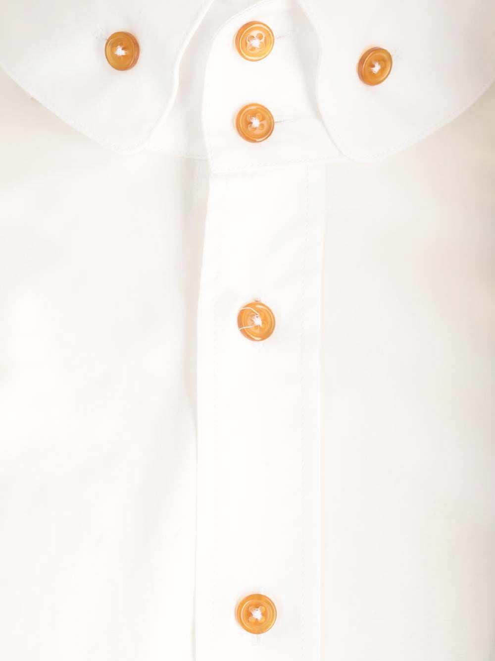 Vivienne Westwood Shirt With Subtle Orb Embroidery And Tailored Fit In White