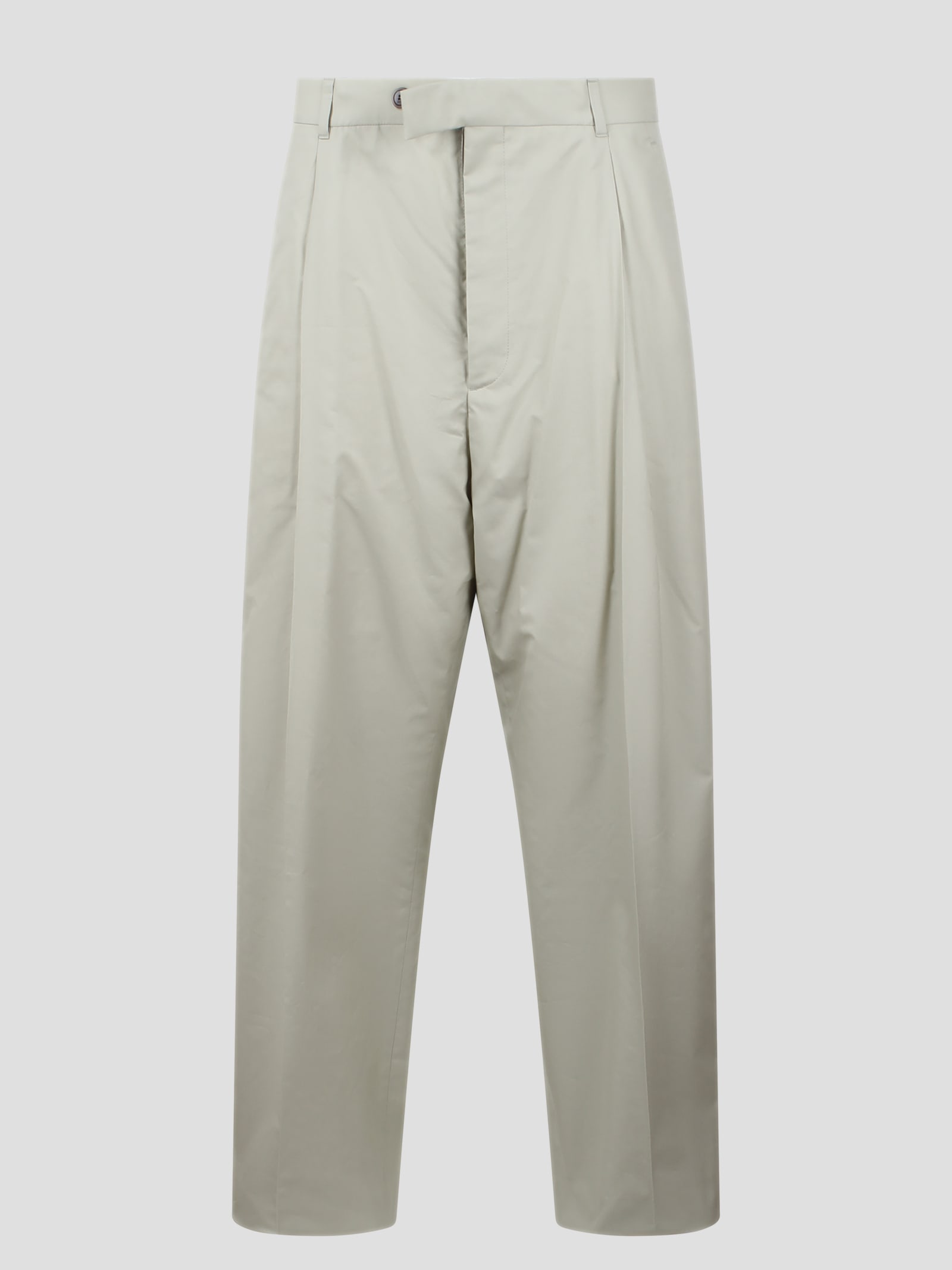 Shop Dior Pleated Pants In Nude & Neutrals