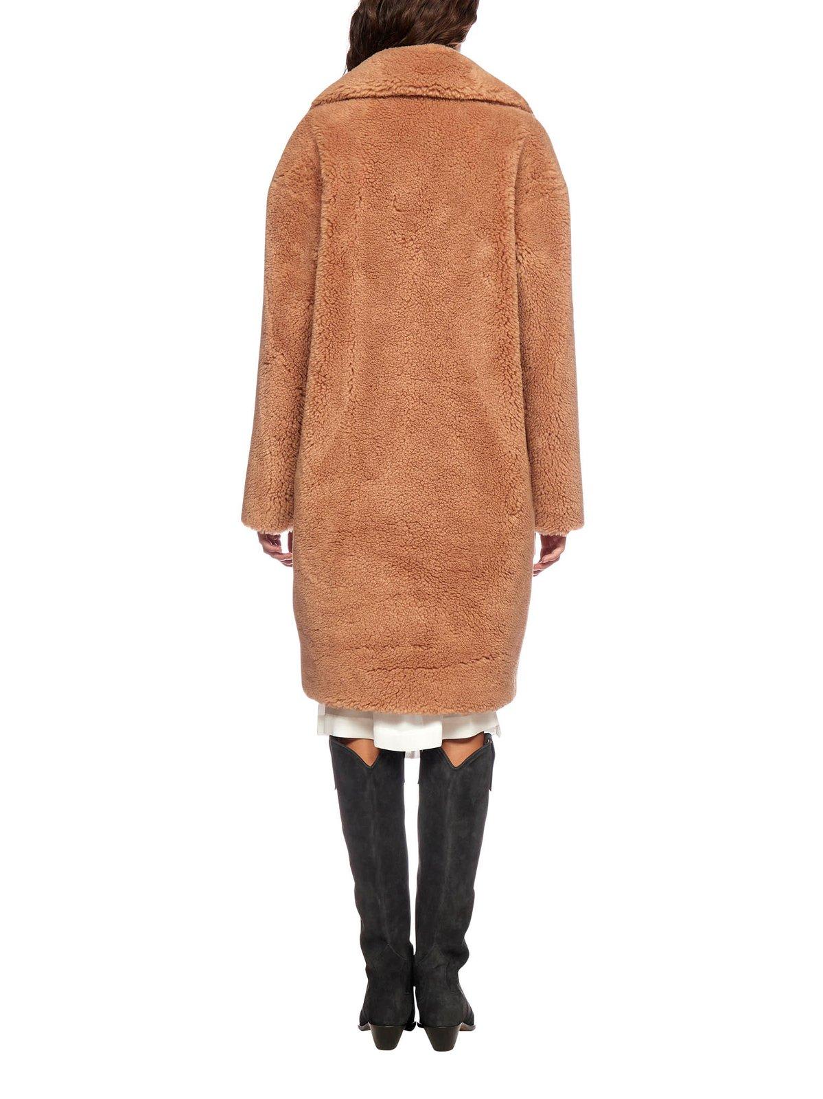 Stand Studio Camille Cocoon Coat In Sand | ModeSens