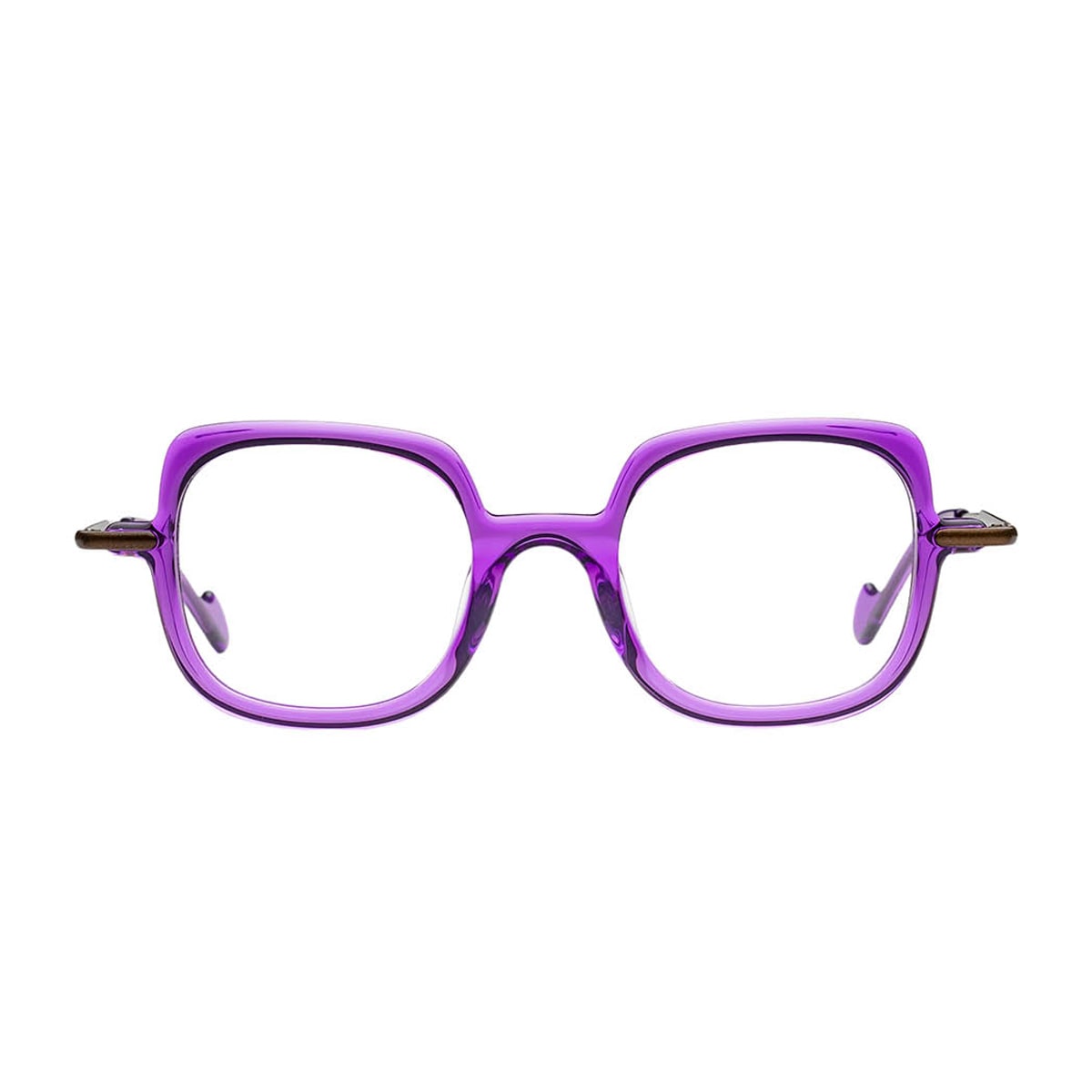 Matttew Cherry 1856 Viola Marrone Glasses In Purple