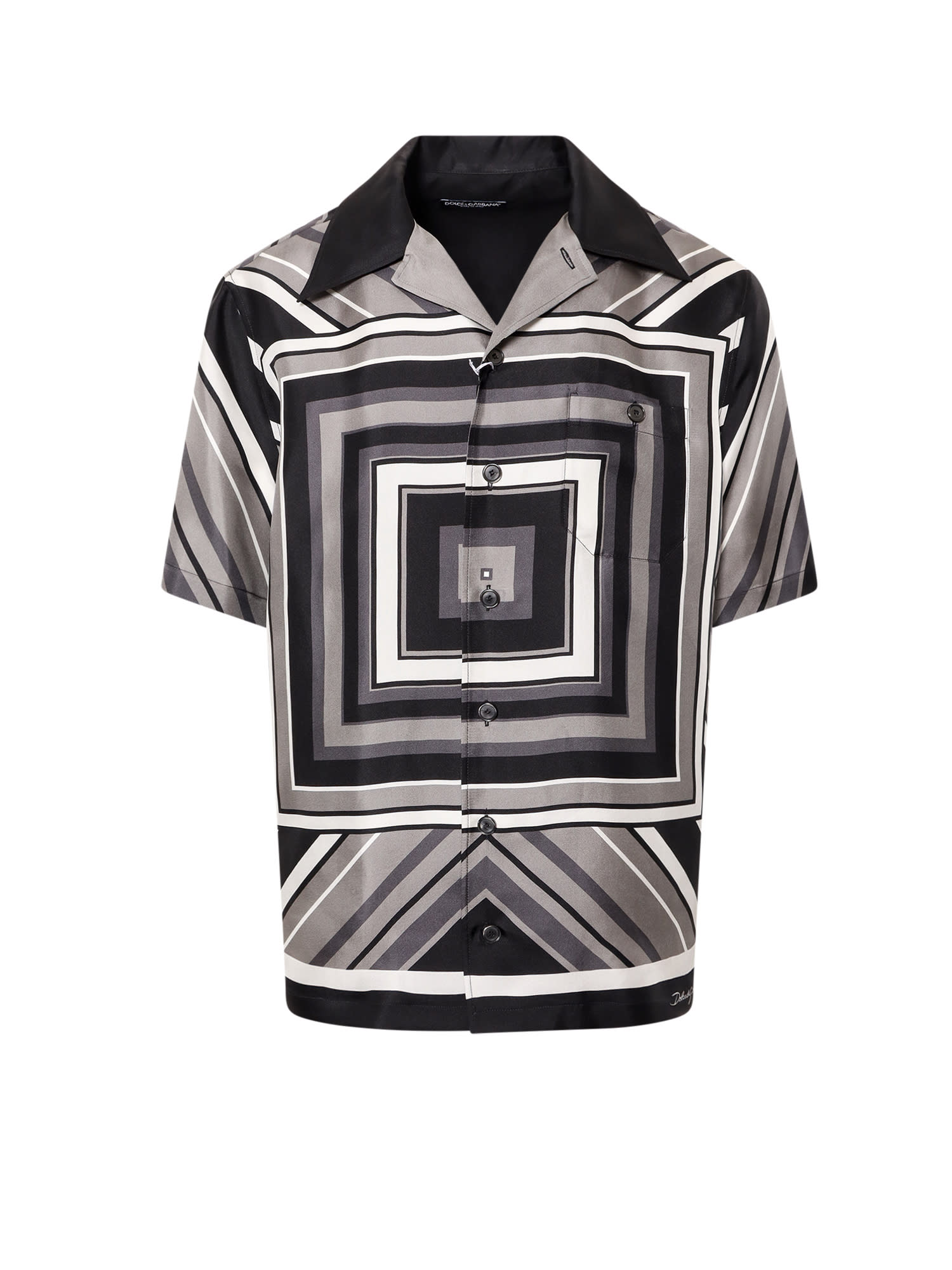 Shop Dolce & Gabbana Hawaii Shirt In Black