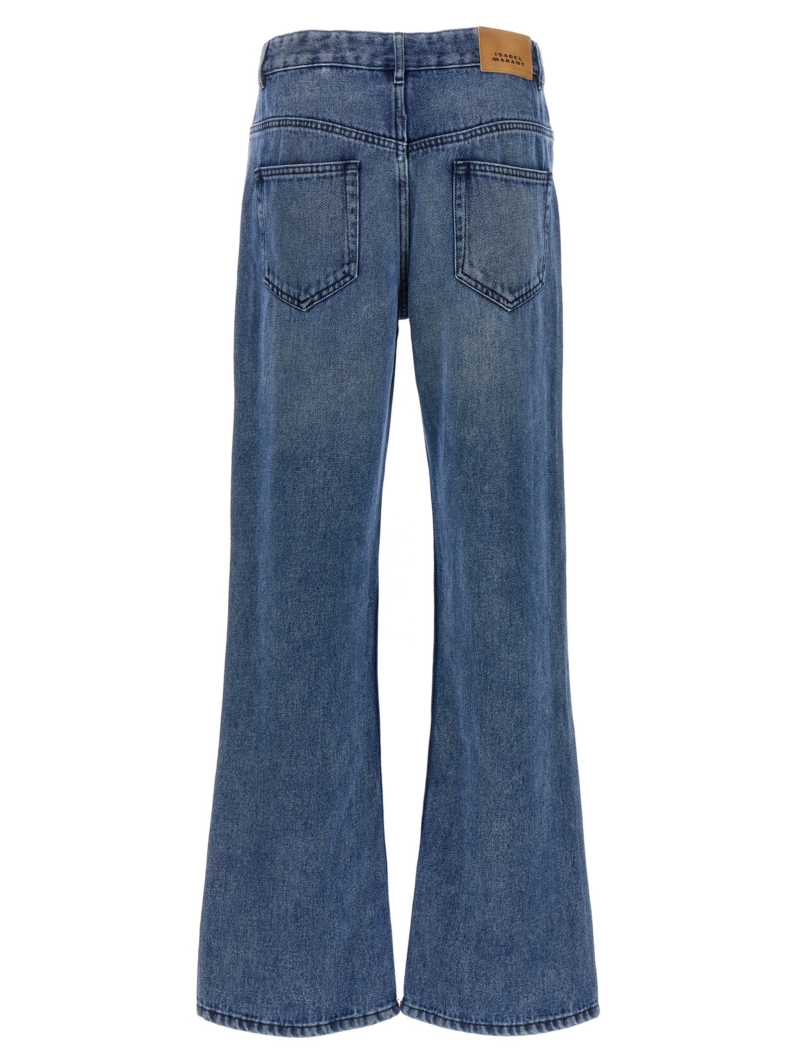 Shop Isabel Marant Belvira Jeans In Light Blue