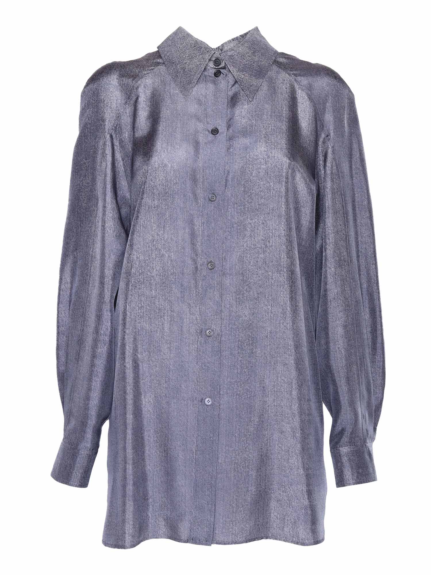 Grey Silk Shirt
