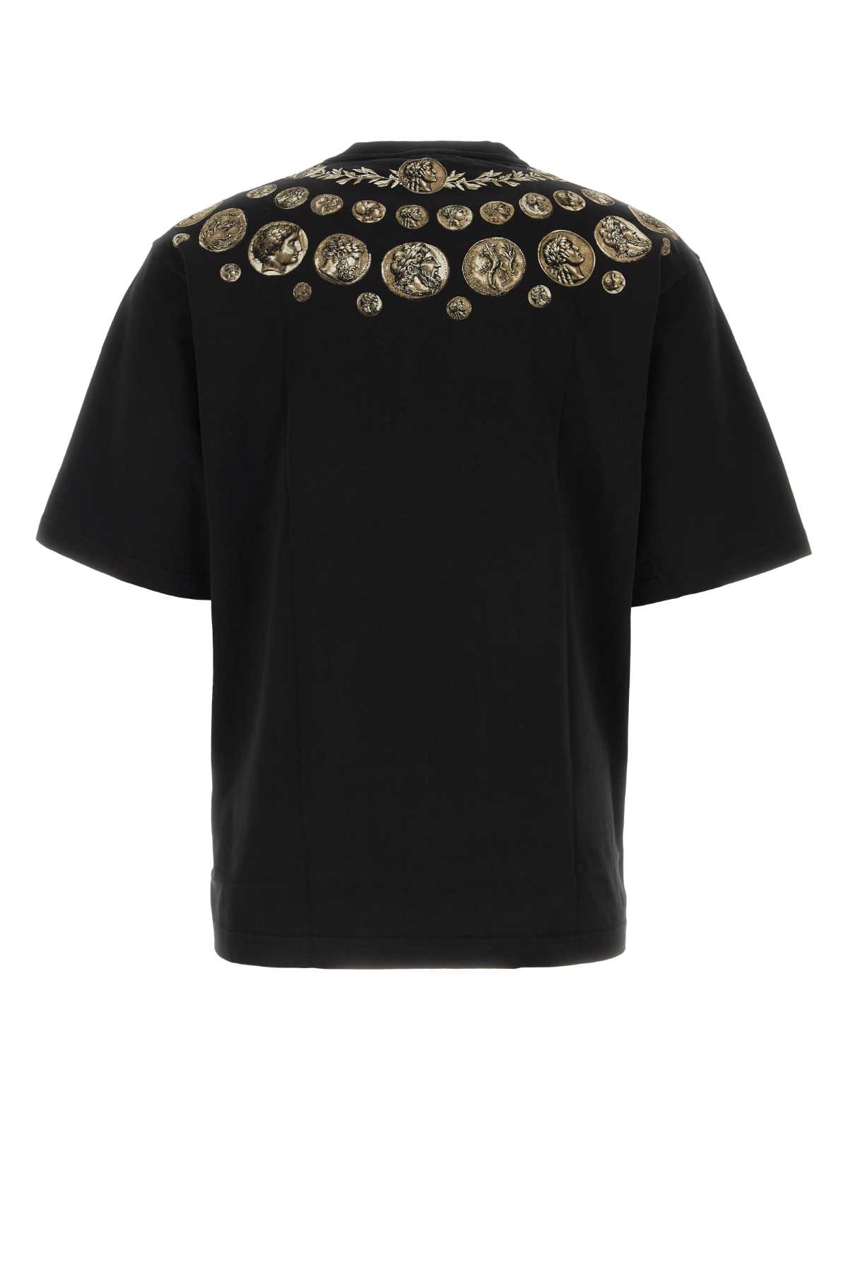 Shop Dolce & Gabbana Black Cotton Oversize T-shirt In Monetefdonero
