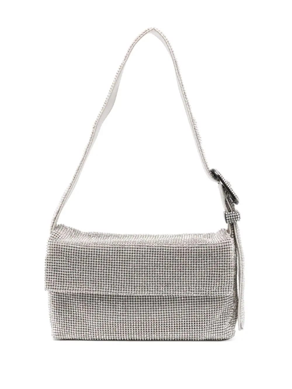 BENEDETTA BRUZZICHES CRYSTAL ON SILVER - VITTY LA MIGNON BAG 