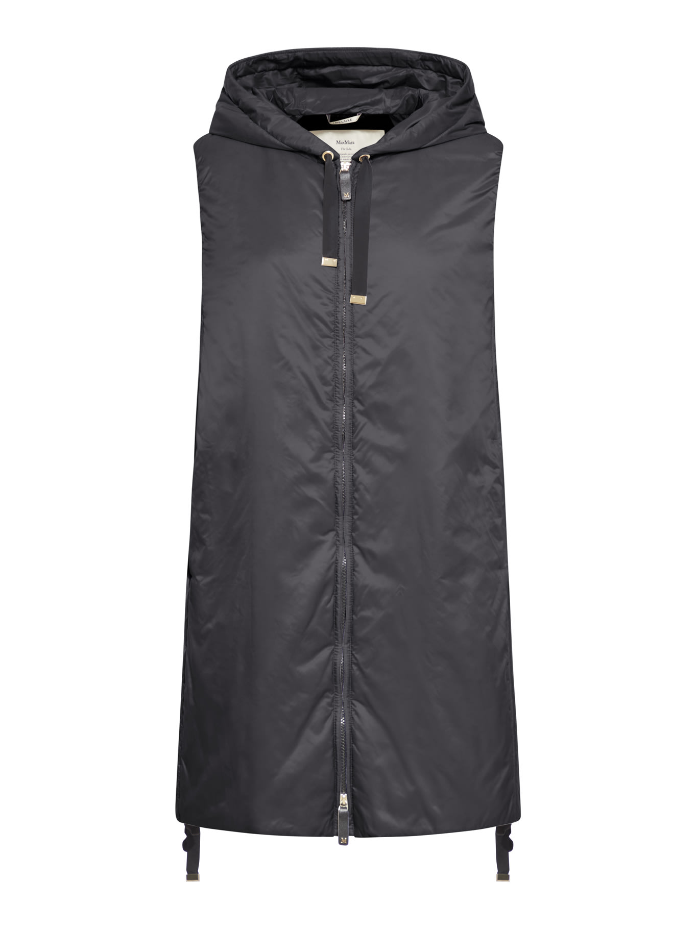 Shop Max Mara The Cube Greengi Over Vest In Nylon In Black