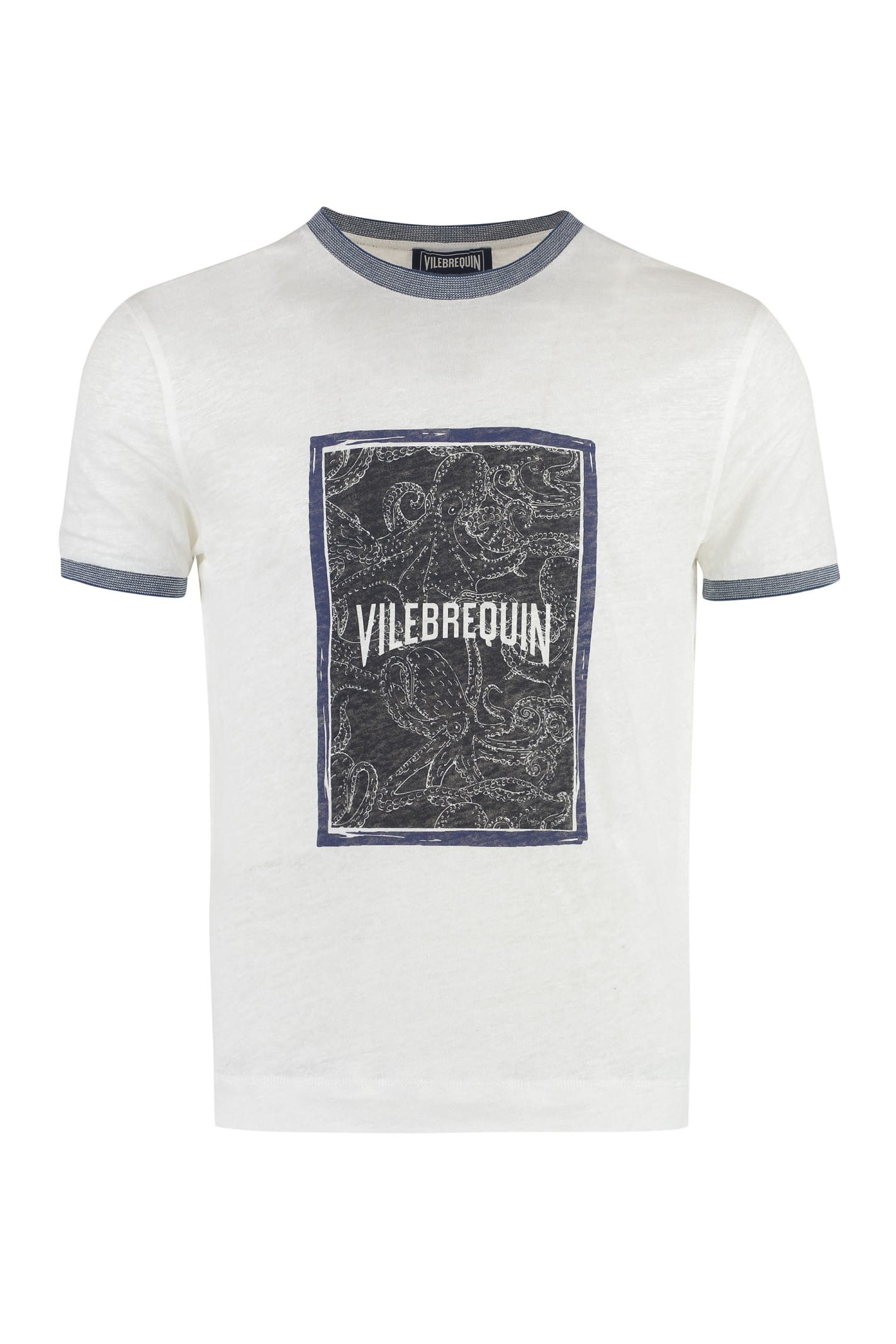 Shop Vilebrequin Printed Wool T-shirt In White