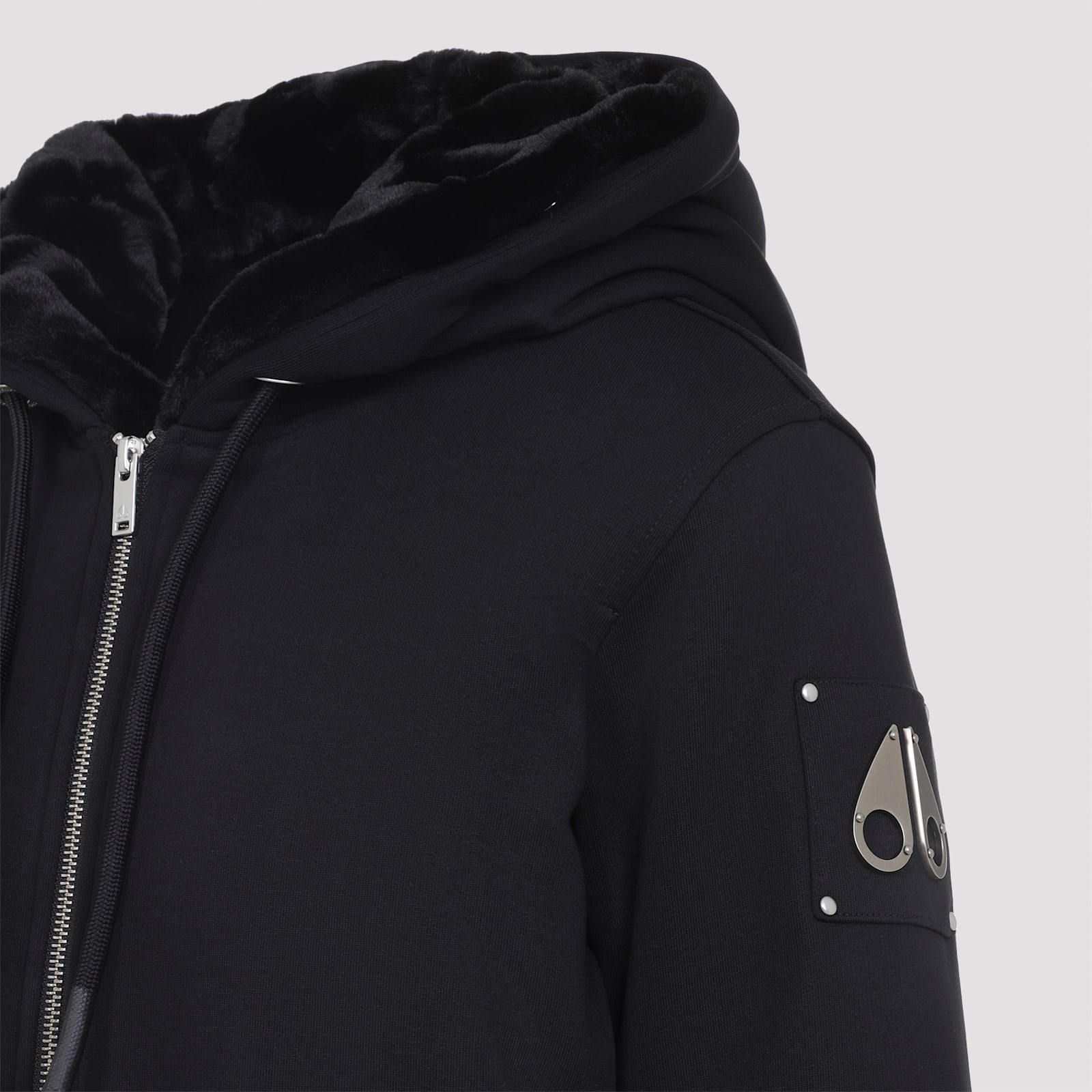 Moose Knuckles Moose Knuckes Madison Bunny Gold Jacket In Black
