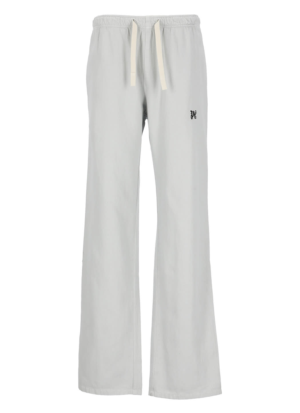 Shop Palm Angels Pants With Logo In Grey