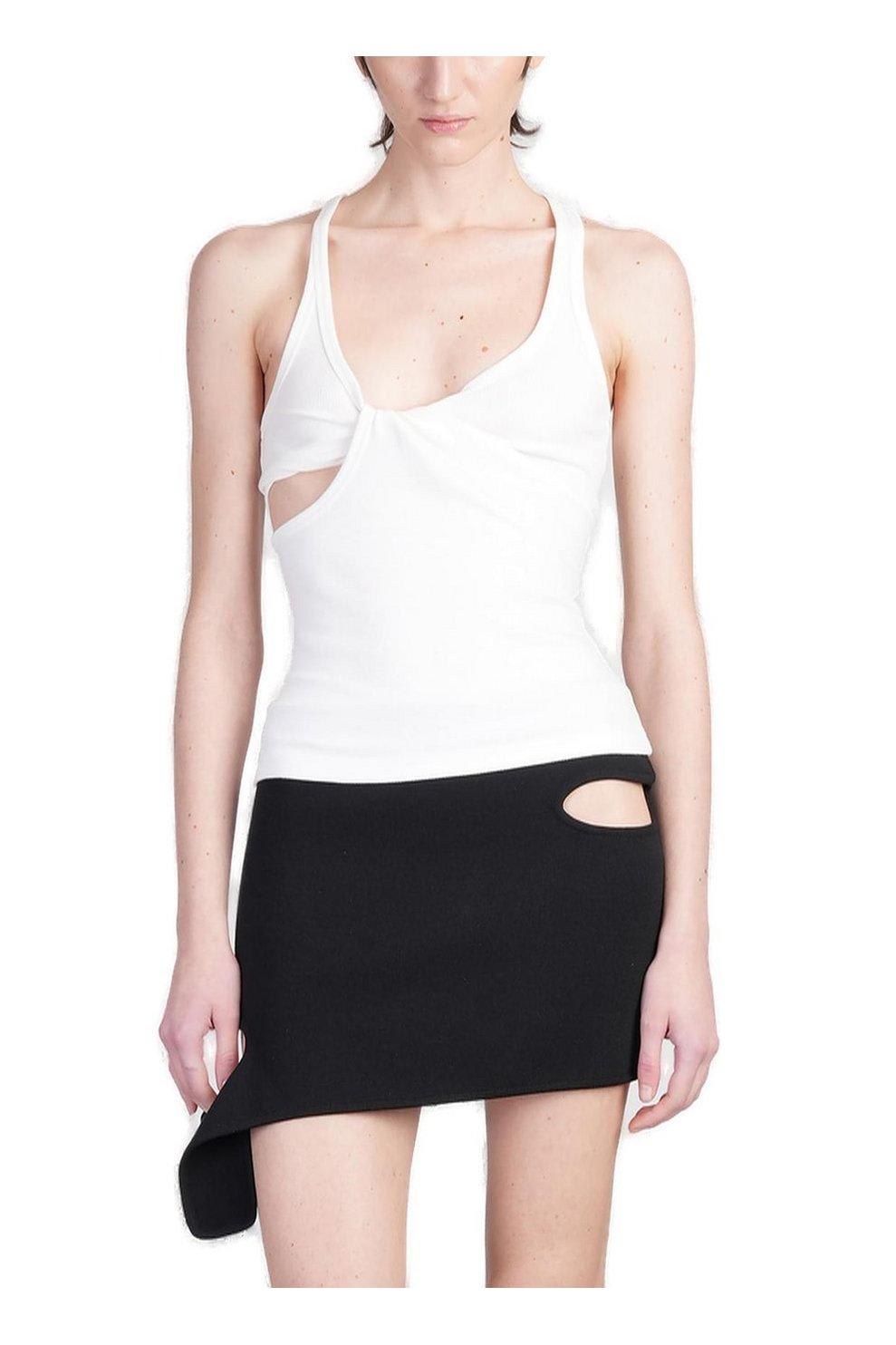 Courrèges Twist 90s Rib Tank Top