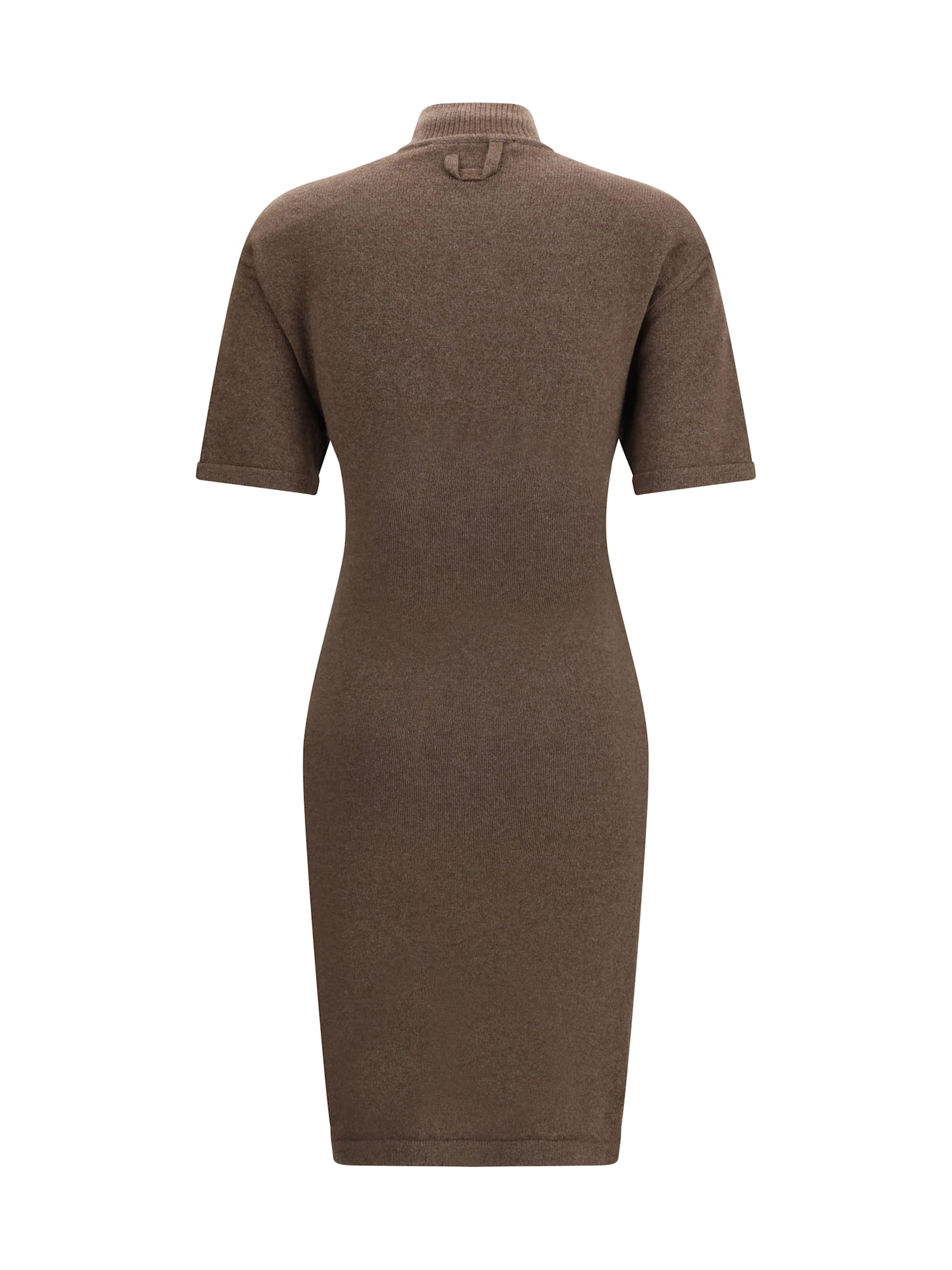Jacquemus La Robe Maille Castagna In Brown