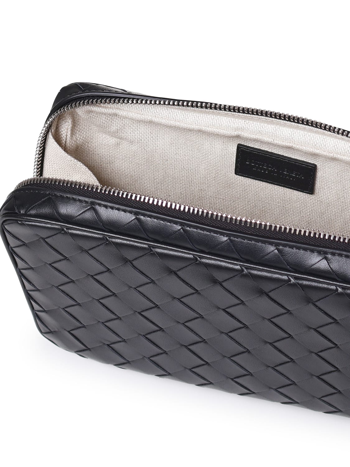 Shop Bottega Veneta Medium Intrecciato Organizer In Black