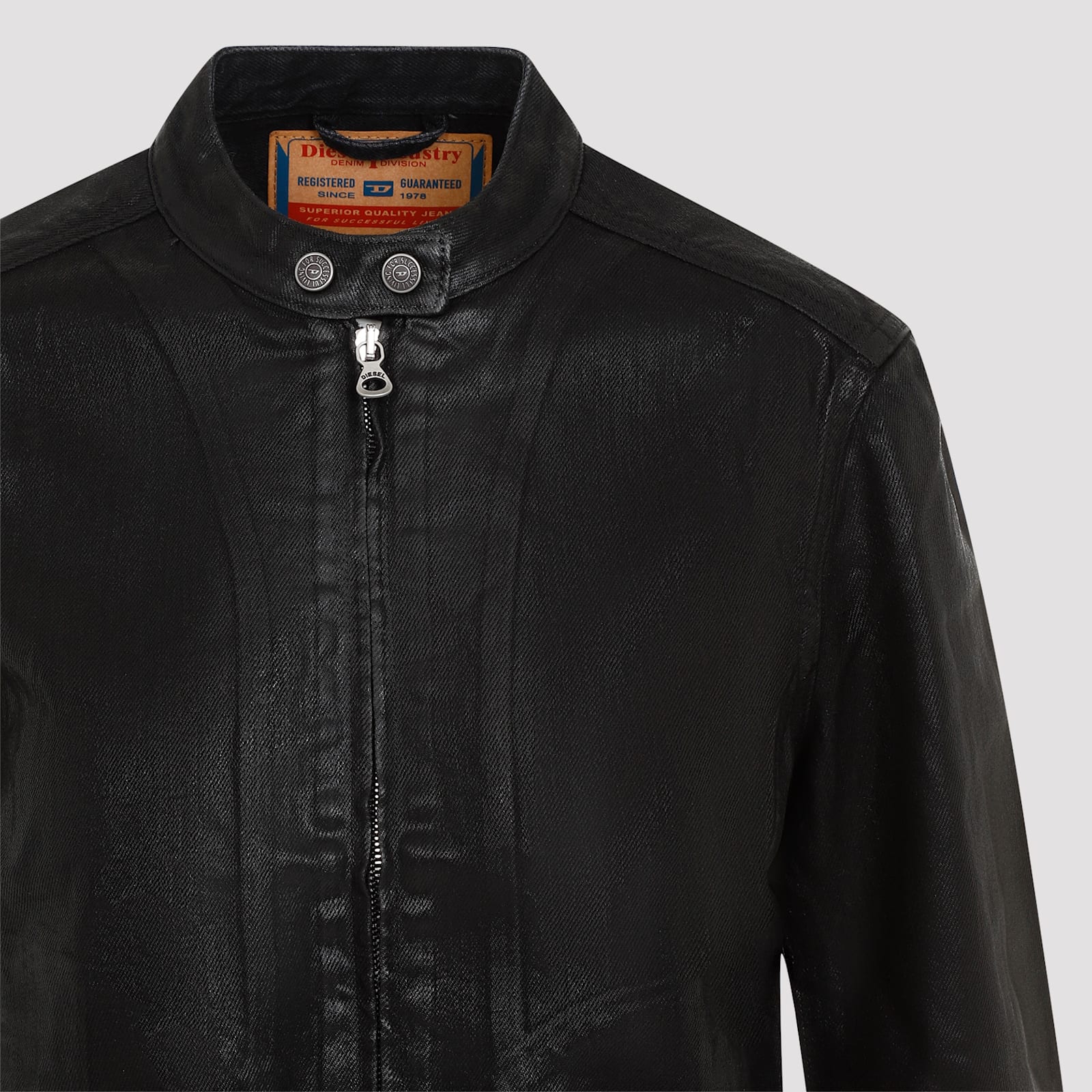 Shop Diesel De-mornin Jacket In Black Denim