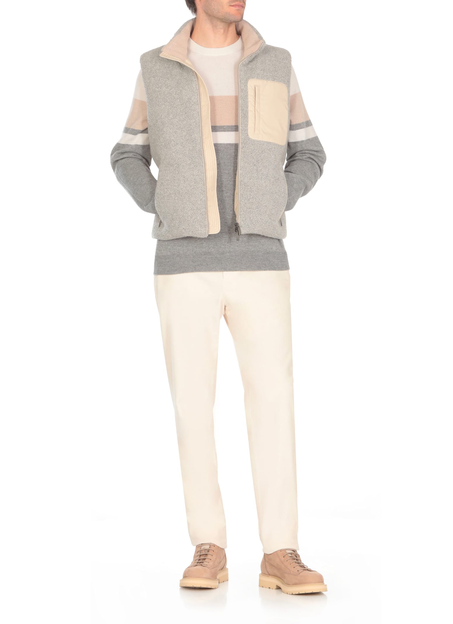 Shop Peserico Wool And Cashmere Sweater In Multicolour