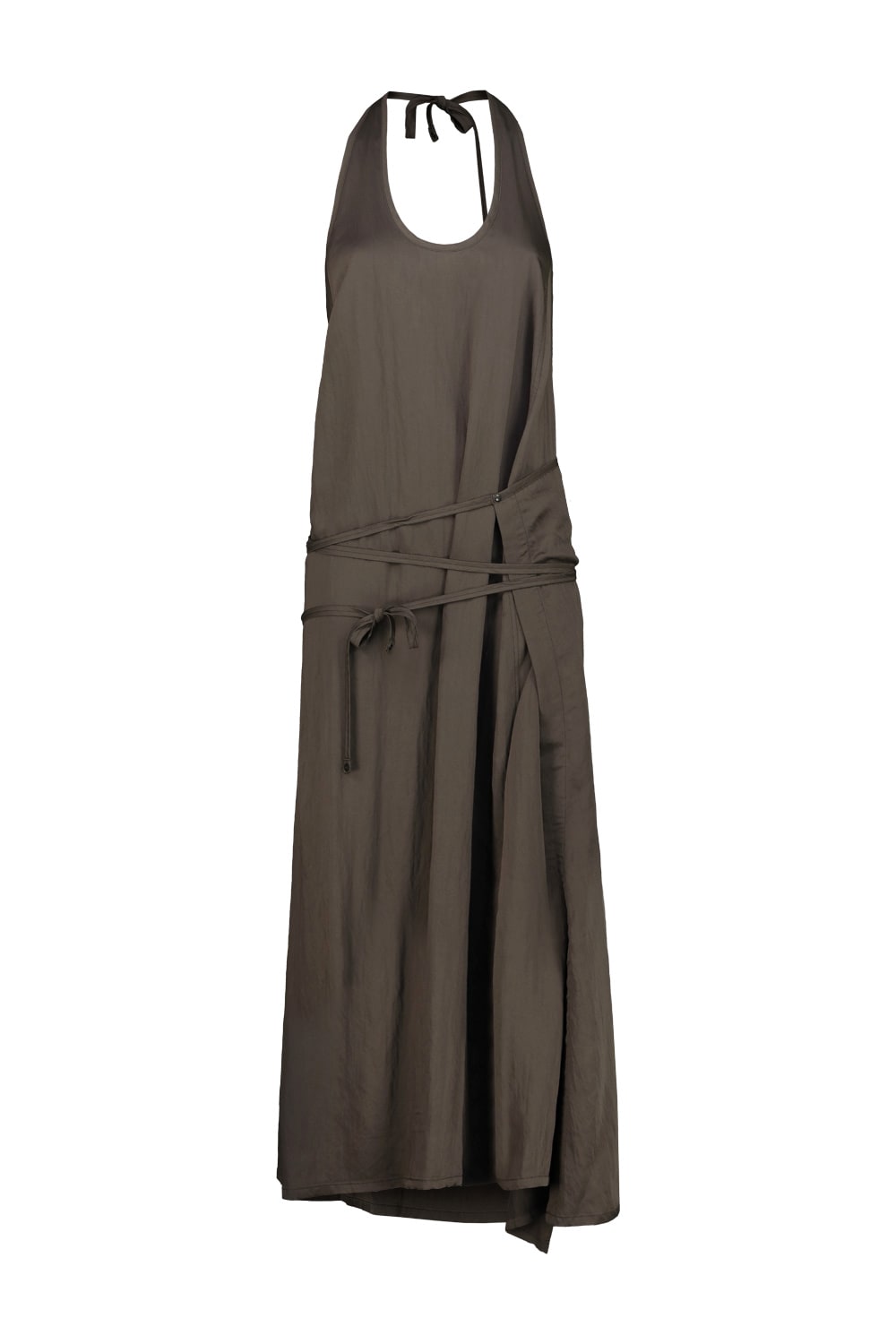 Lemaire Waist Belt Halter Neck Midi Dress