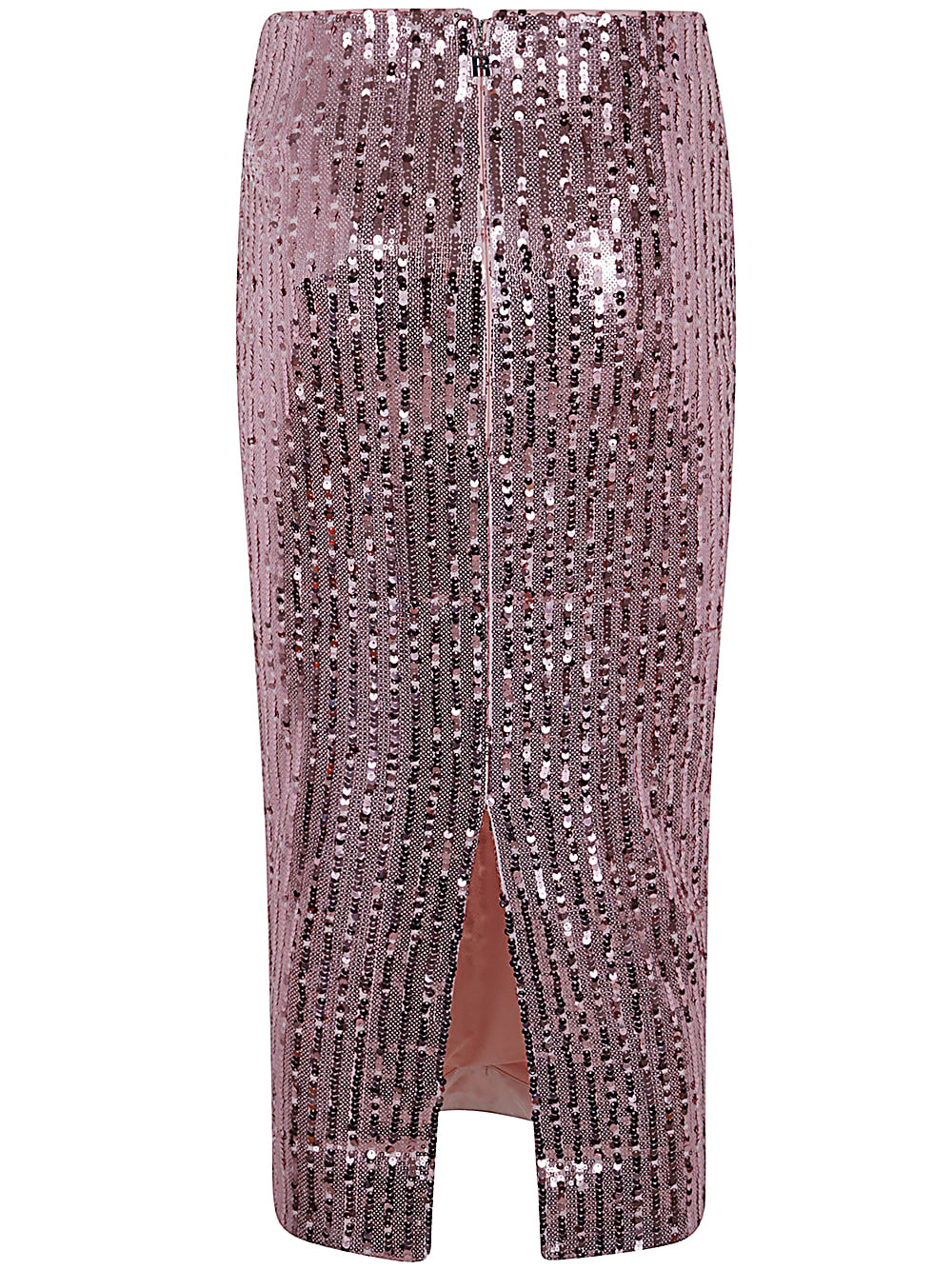 Shop Rotate Birger Christensen Sequins Pencil Skirt In Silver Pink