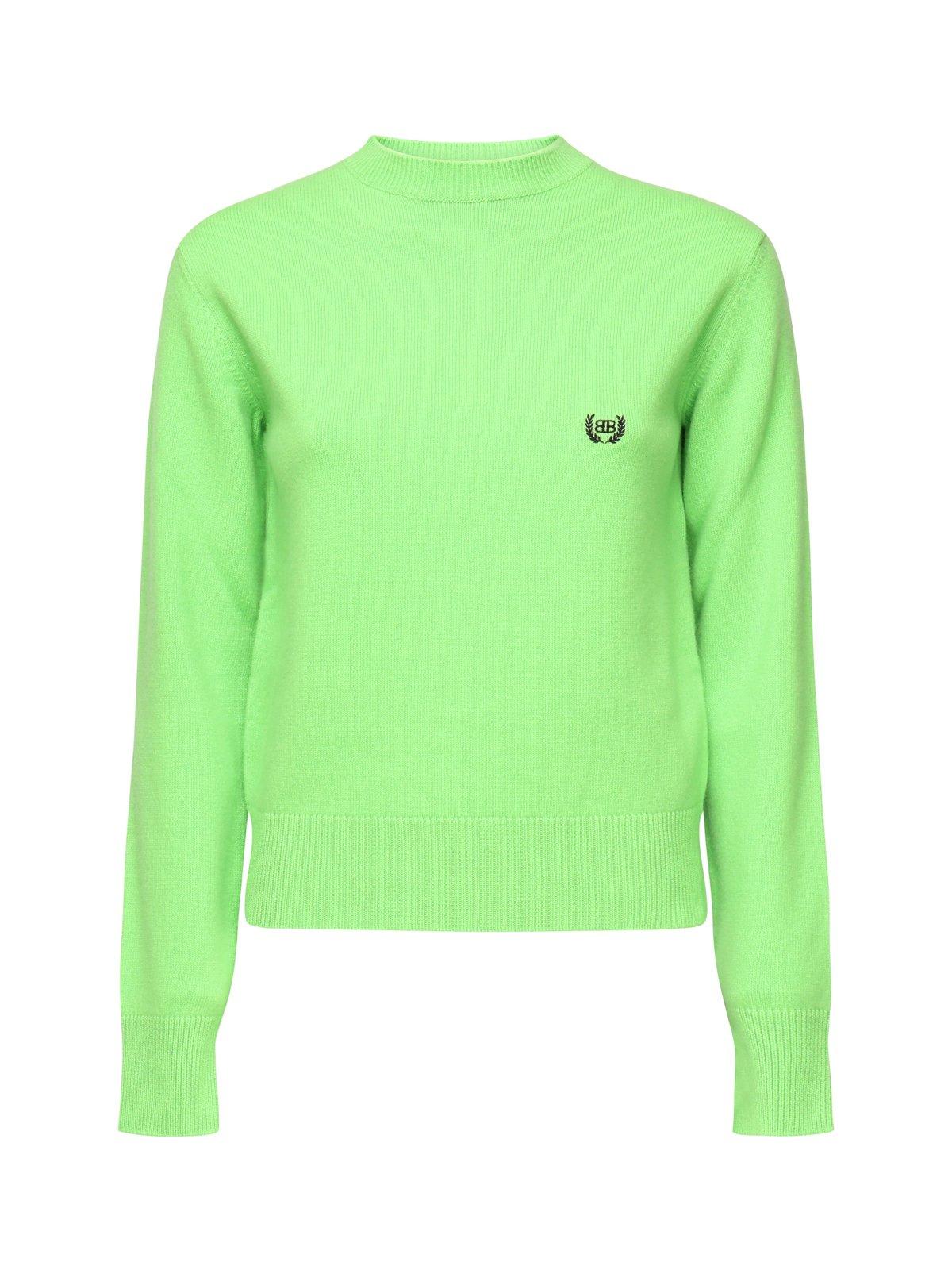 Bb Logo Embroidered Knitted Jumper