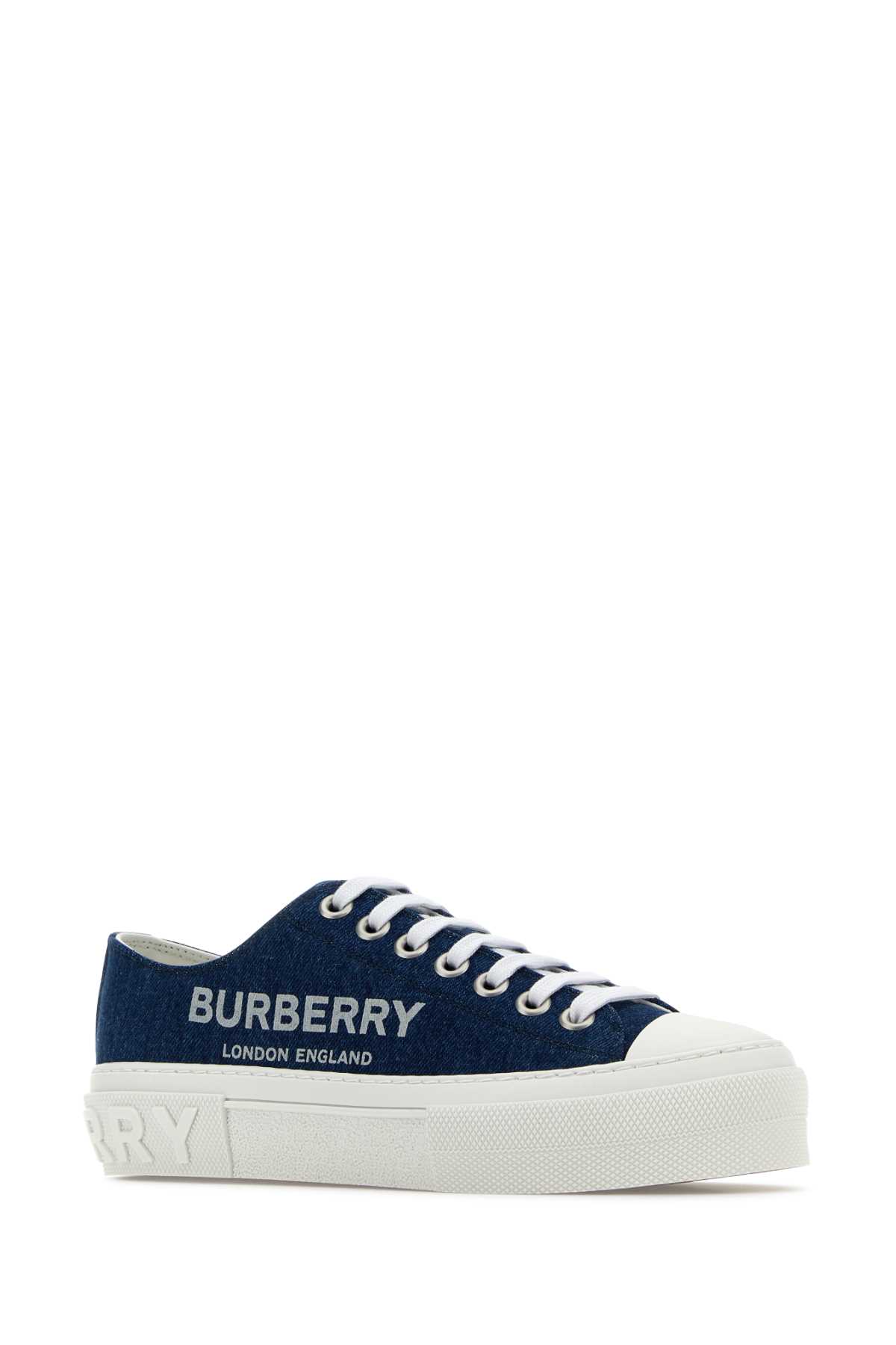 BURBERRY DEMIN COTTON SNEAKERS