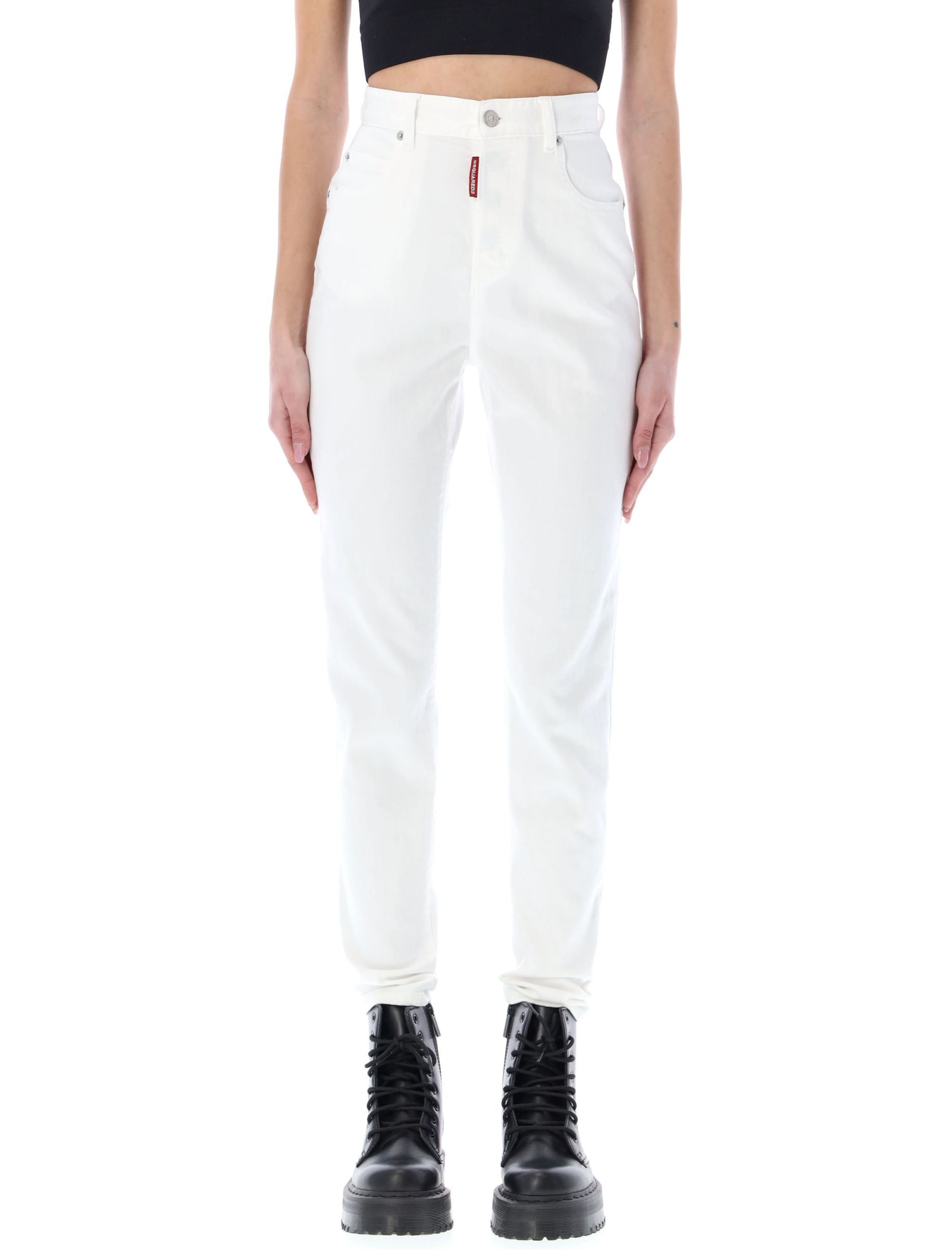 DSQUARED2 HIGH WAIST TWIGGY JEANS