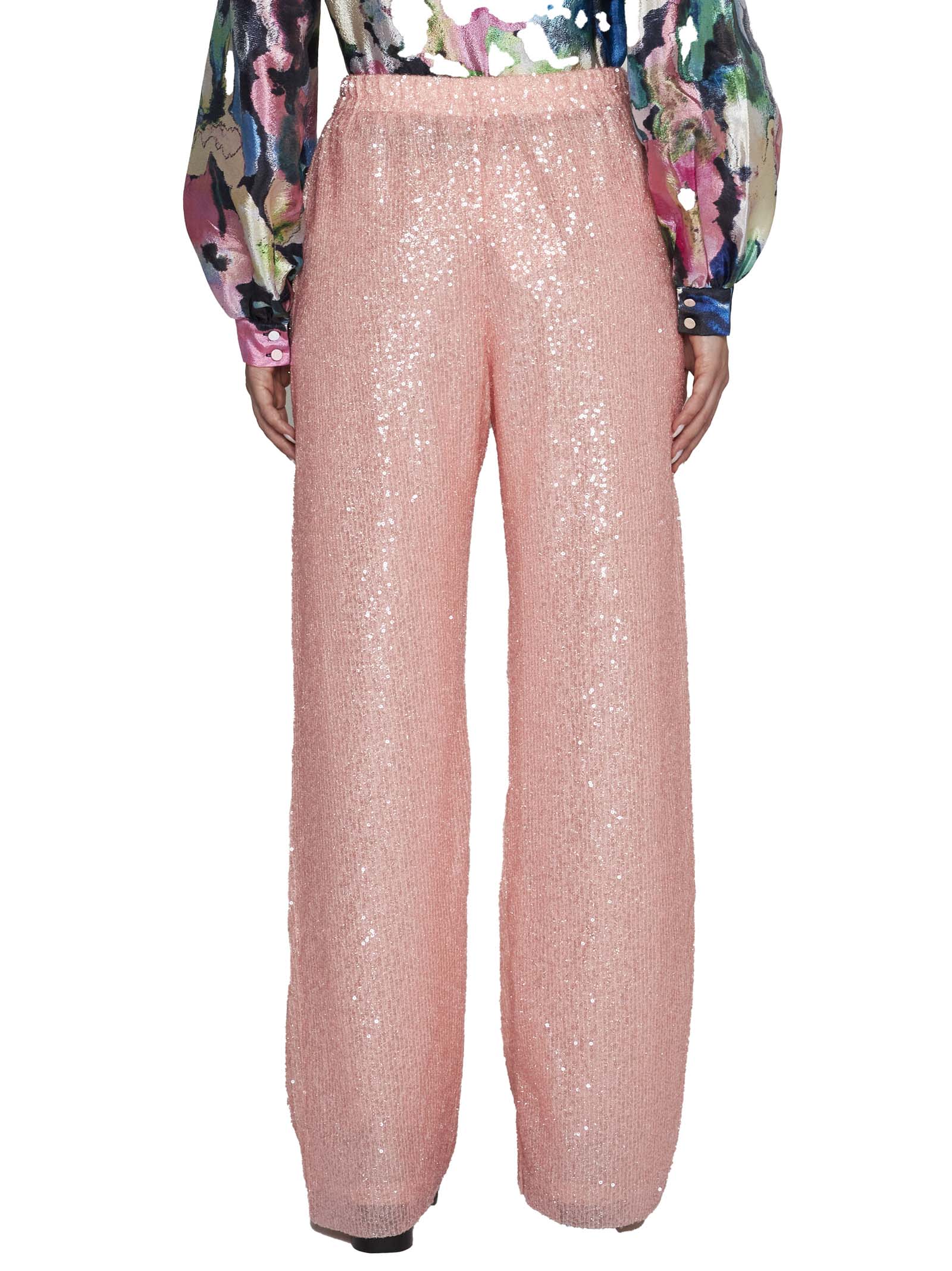 Shop Stine Goya Pants In Blush Pink
