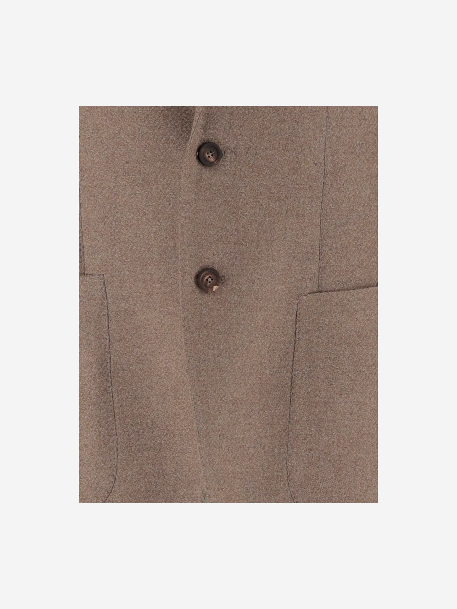 Tagliatore Wool Blend Single-breasted Jacket In Brown
