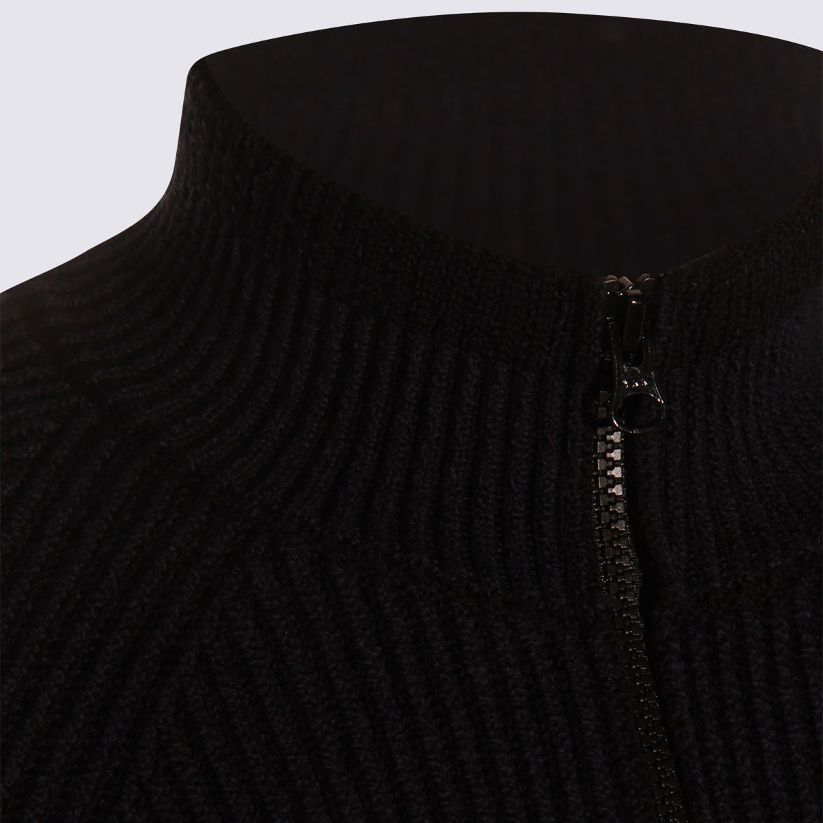 Stone Island Ribbed Crewneck Sweater Fitted Shape In Brown