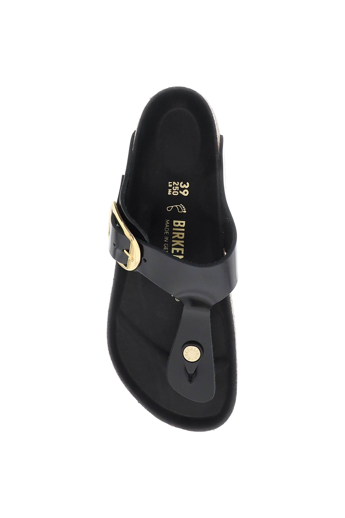 Birkenstock Gizeh Big Buckle Mules In Black