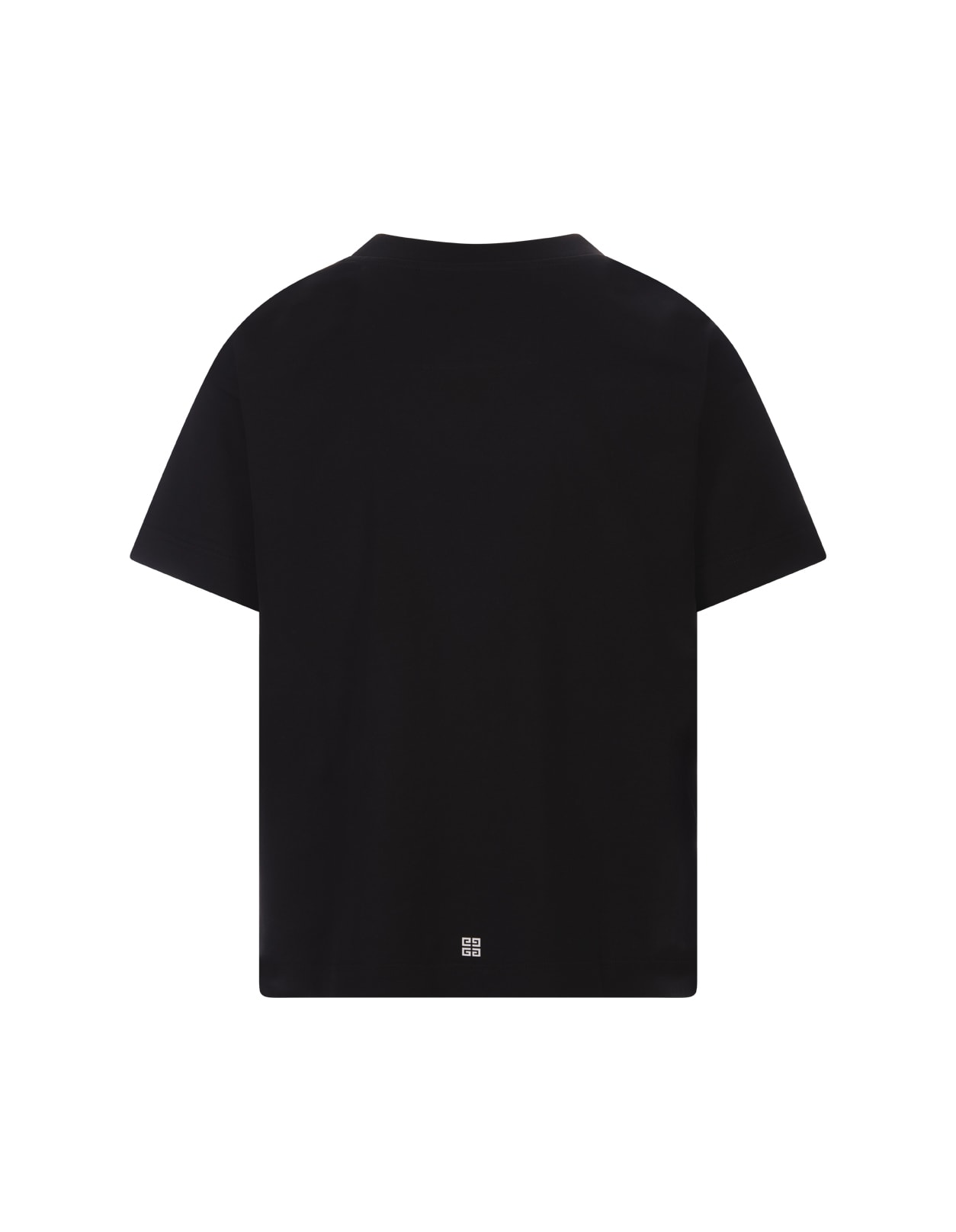 Shop Givenchy Loose T-shirt In Black Cotton With Reflective Pattern