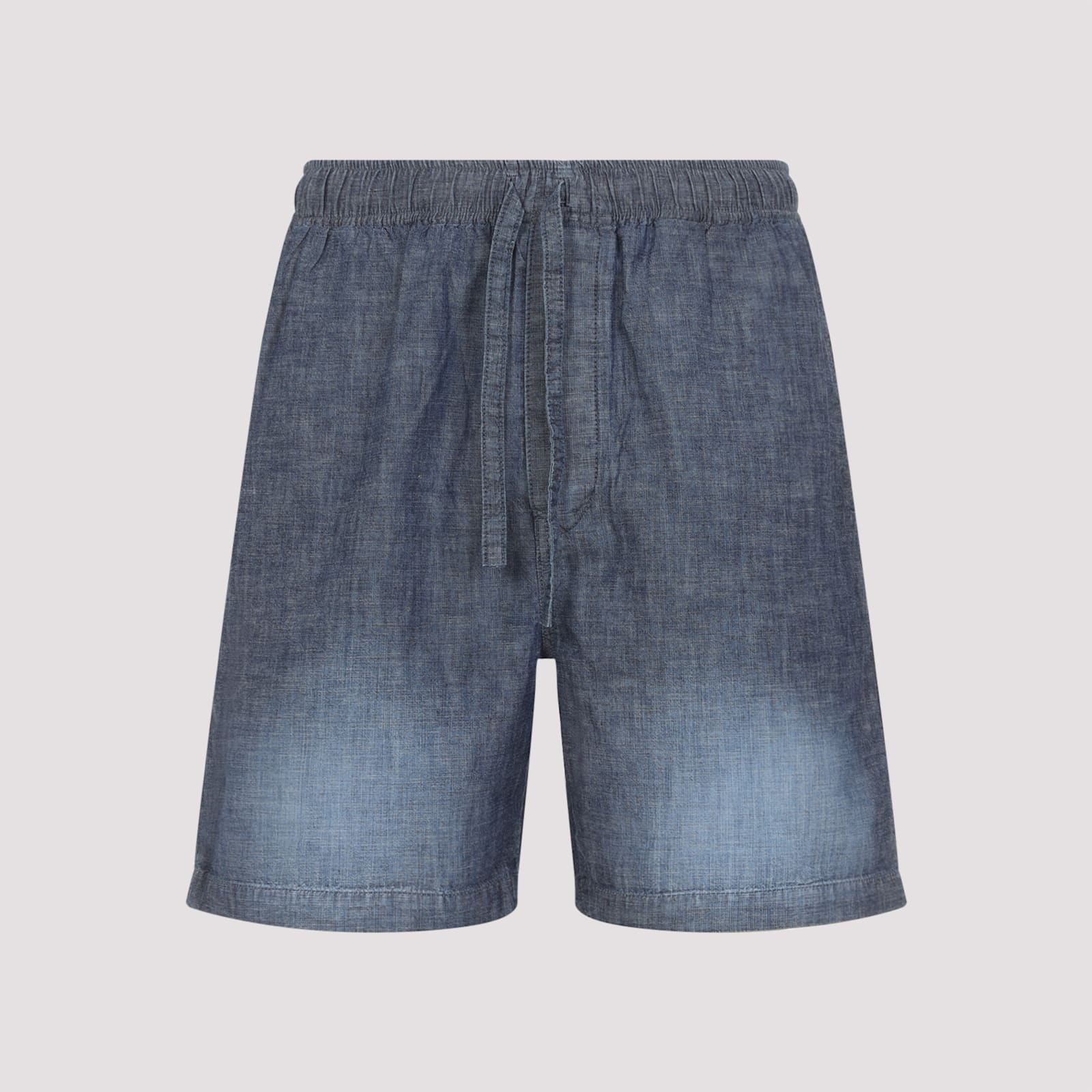 Loewe Bermuda Shorts With Back Pockets And Elastic Waistband In Blue