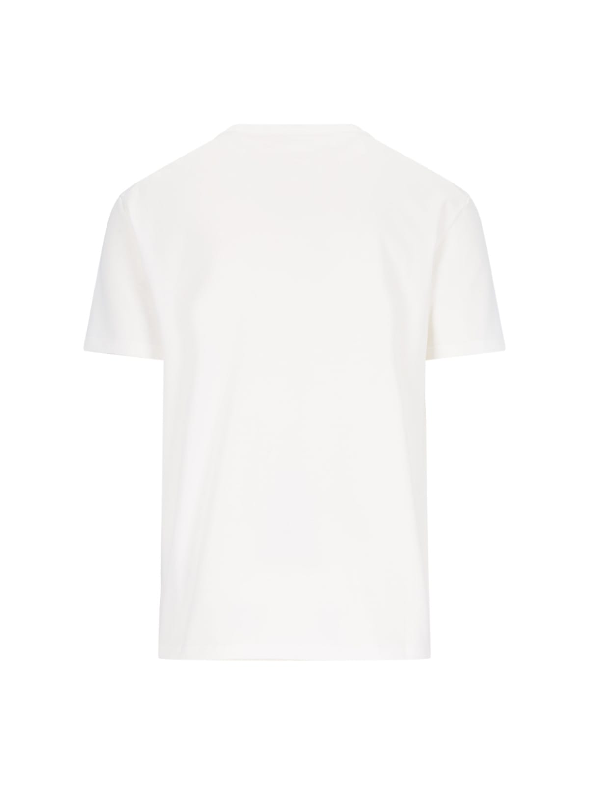 Jil Sander White T-shirt With Short Sleeves And Contrasting Logo Print In Cotton Man