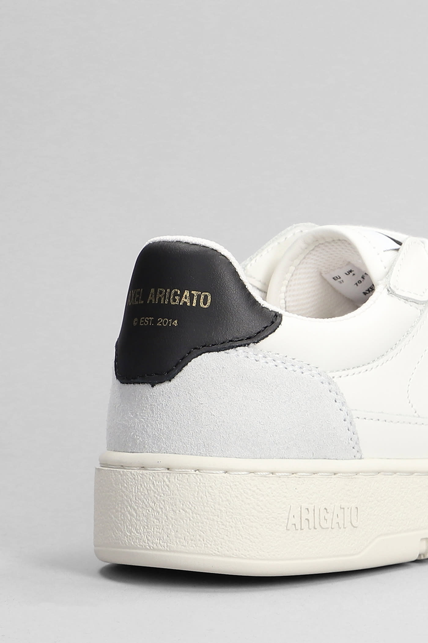 Shop Axel Arigato Dice Lo Sneakers In White Suede And Leather