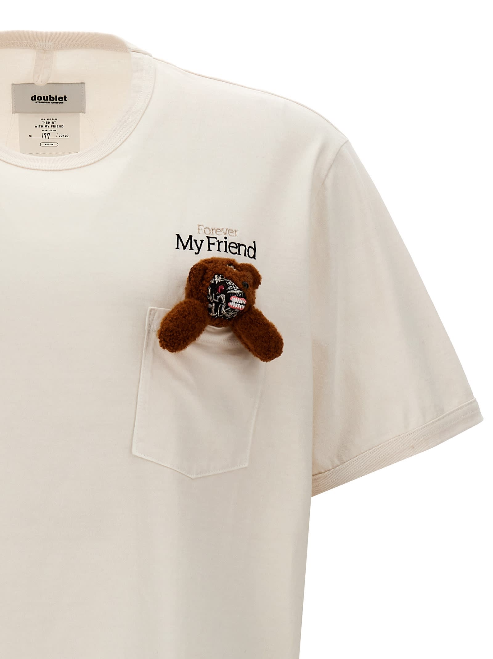 Shop Doublet Forever My Friend T-shirt In White