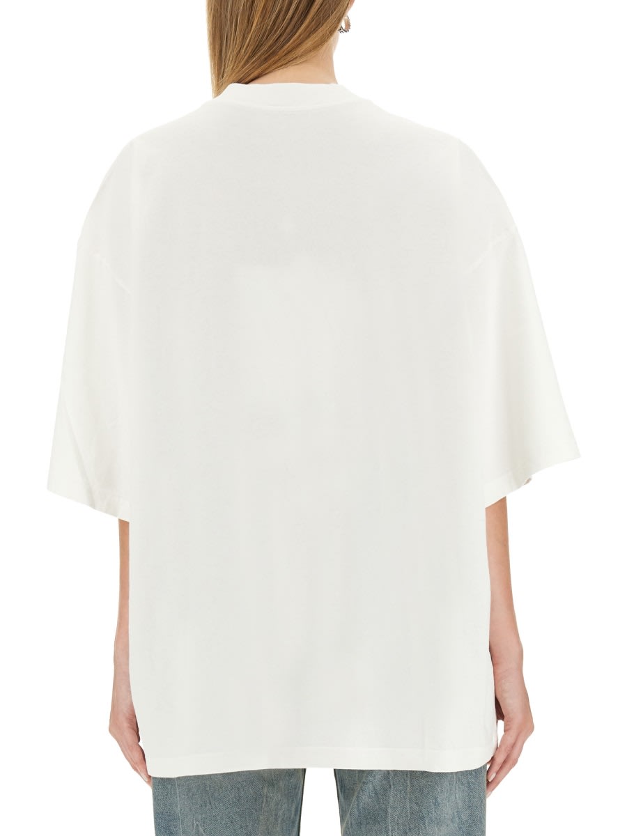 Mm6 Maison Margiela Oversize Fit T-shirt In White