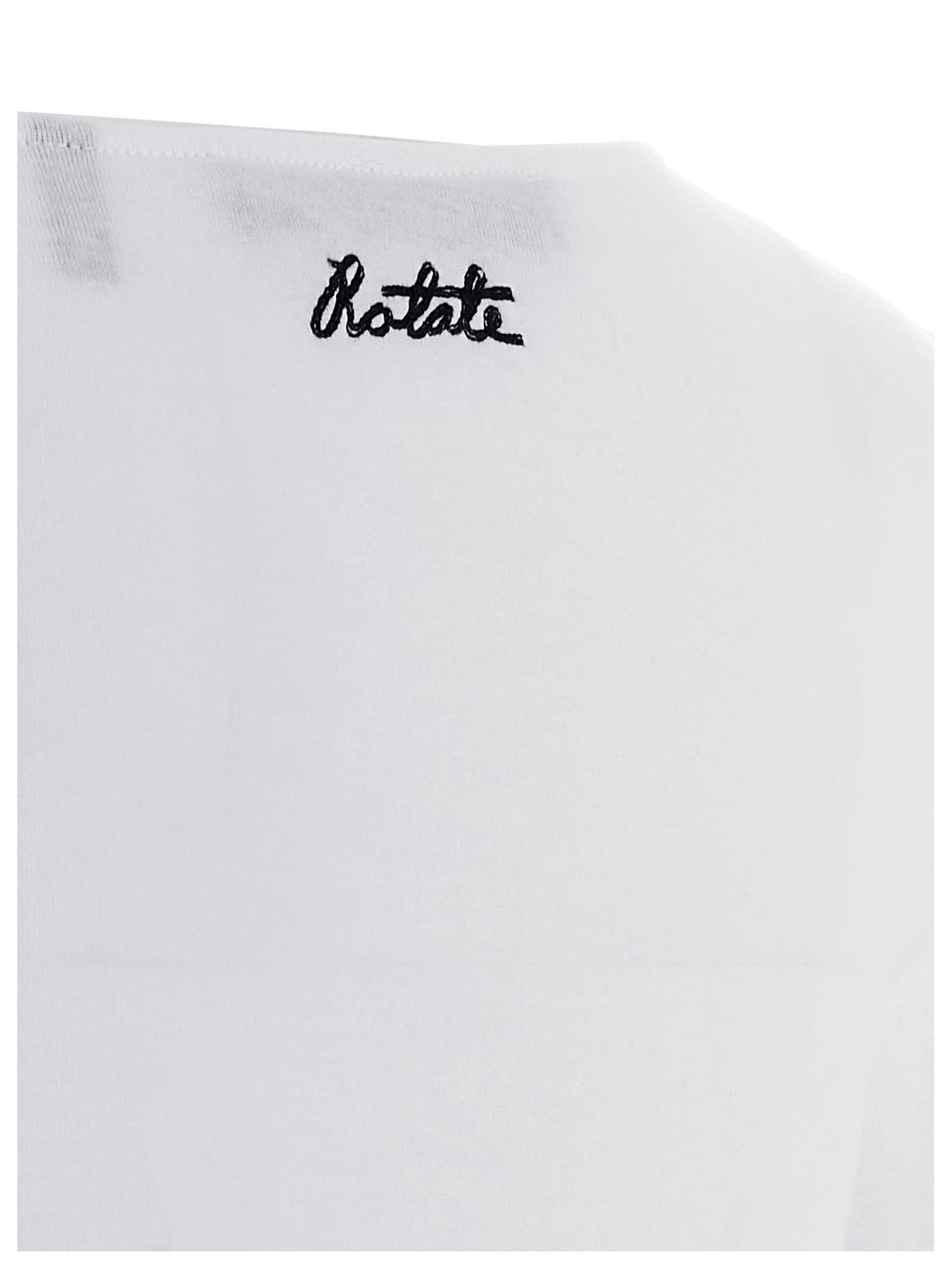 Rotate Birger Christensen Buttoned Ls Tops In White