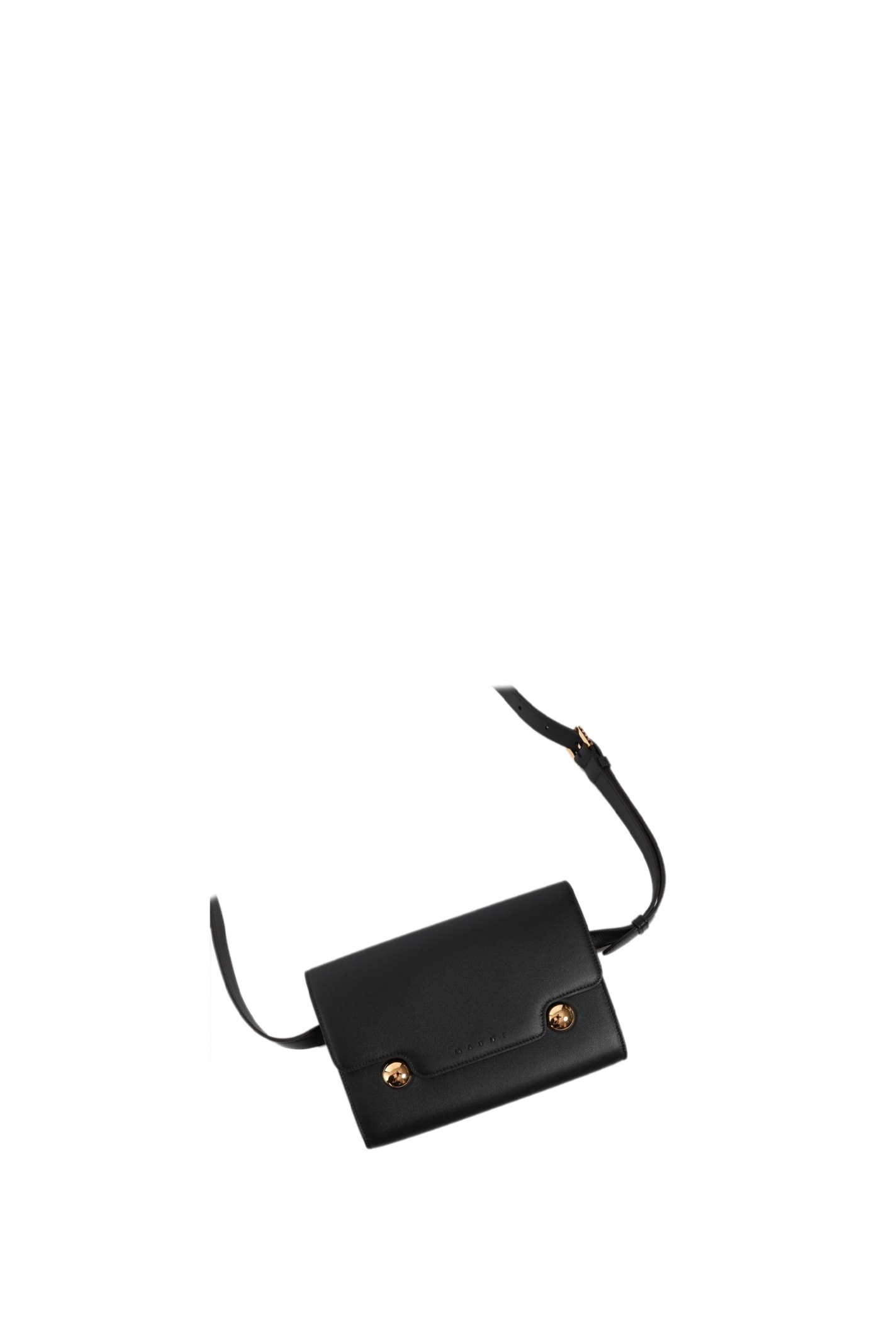 Shop Marni Shoulder Bag In Black